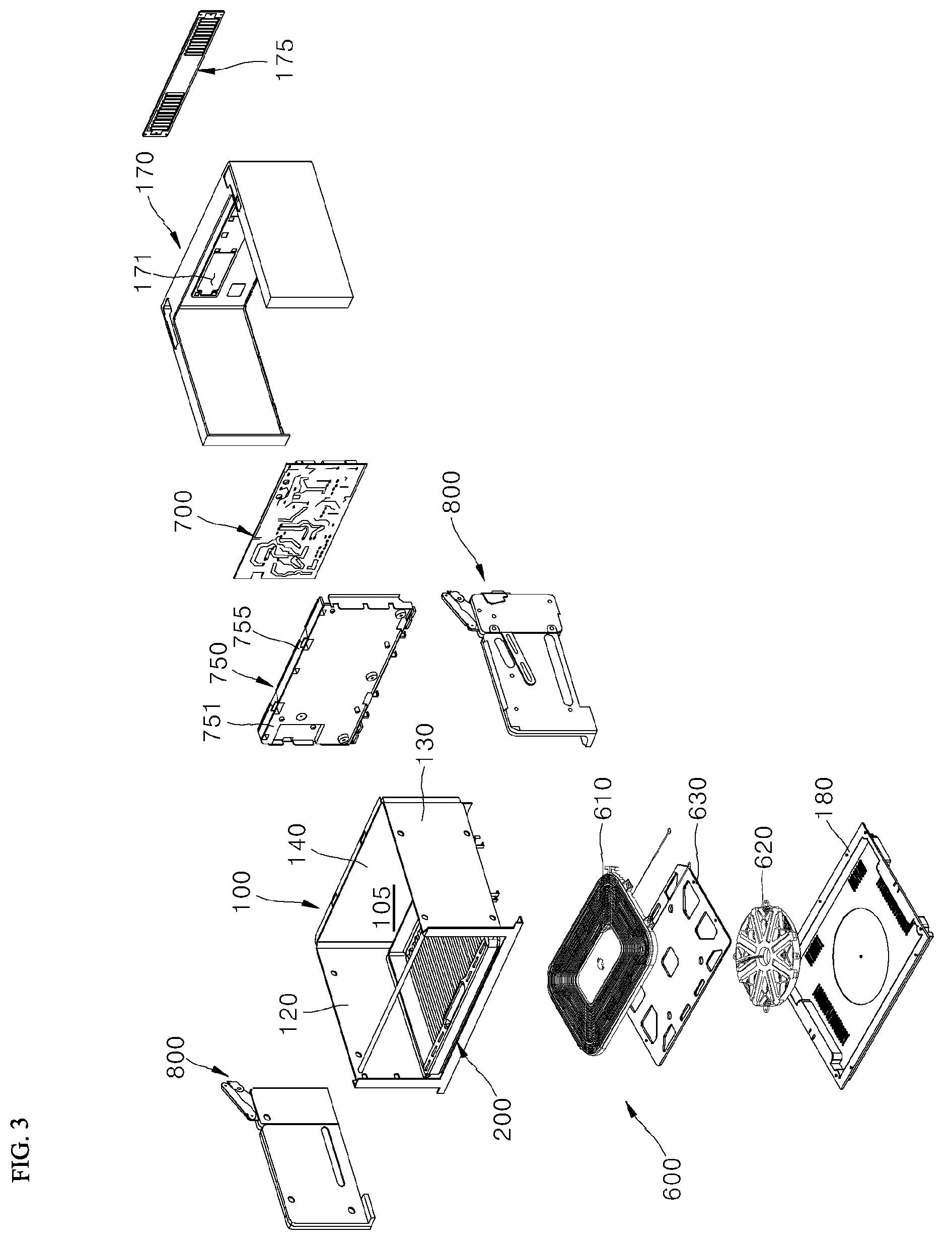Patent US12326262 Figure 3 – Cooking appliance