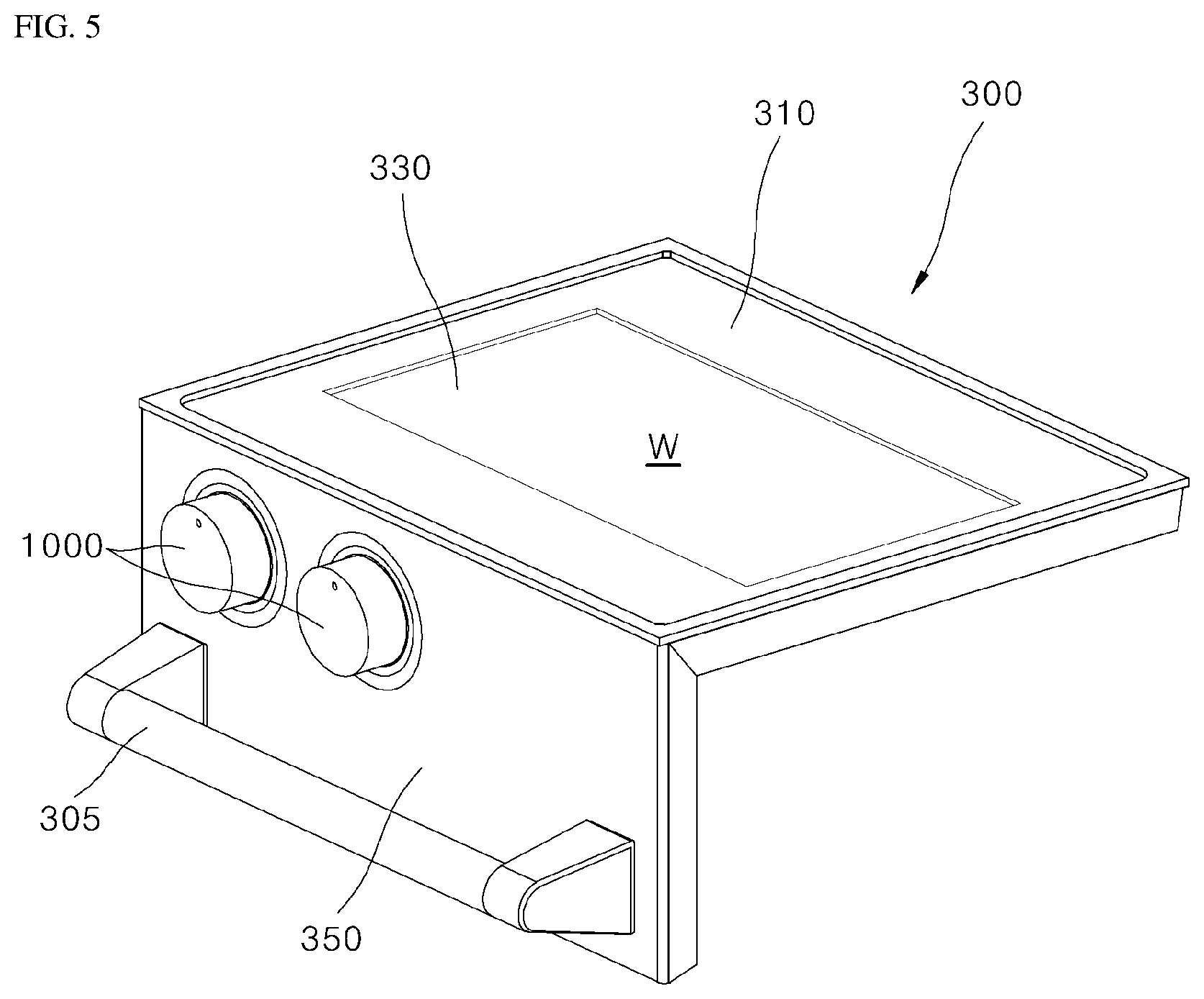 Patent US12326262 Figure 5 – Cooking appliance