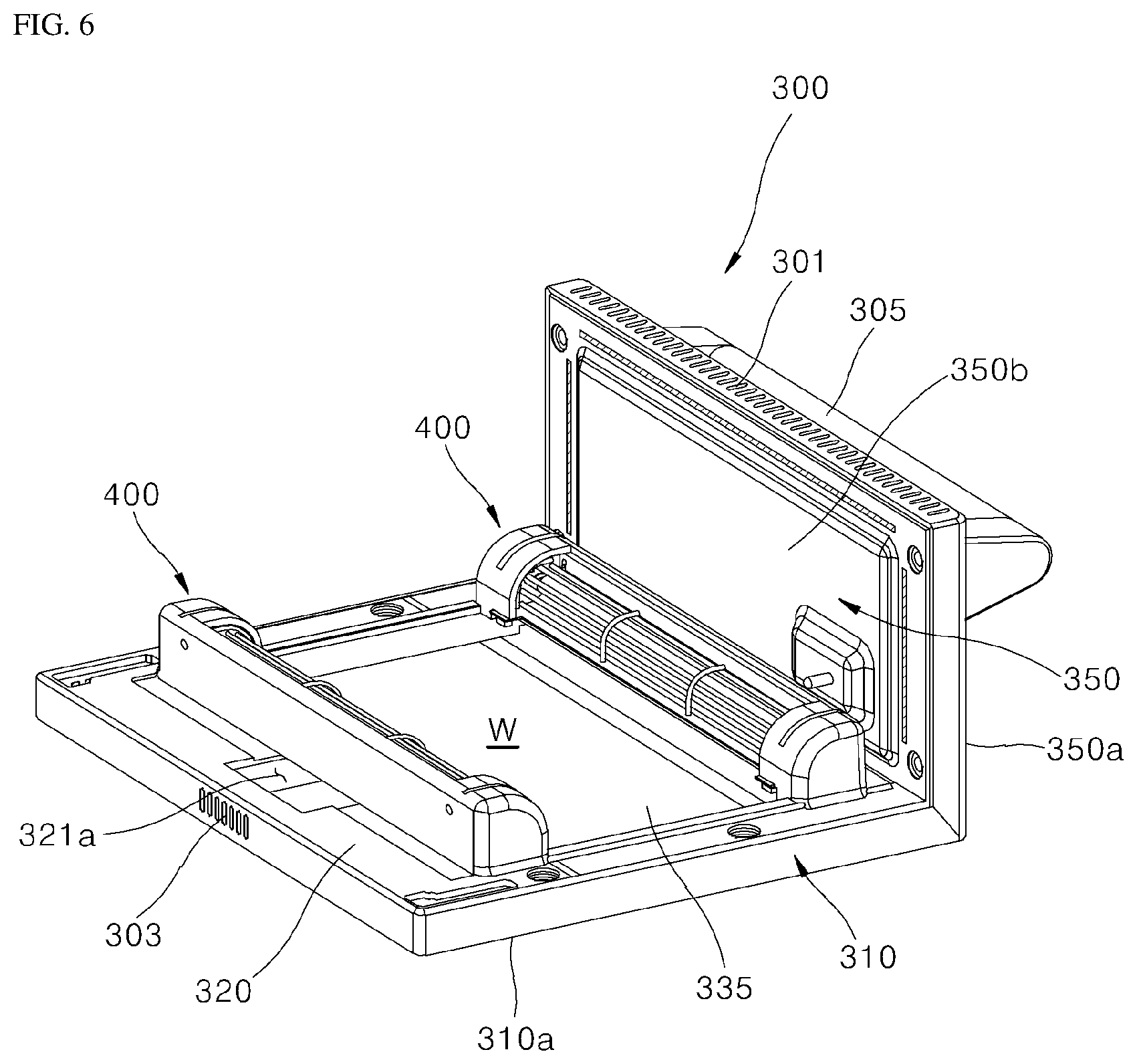 Patent US12326262 Figure 6 – Cooking appliance