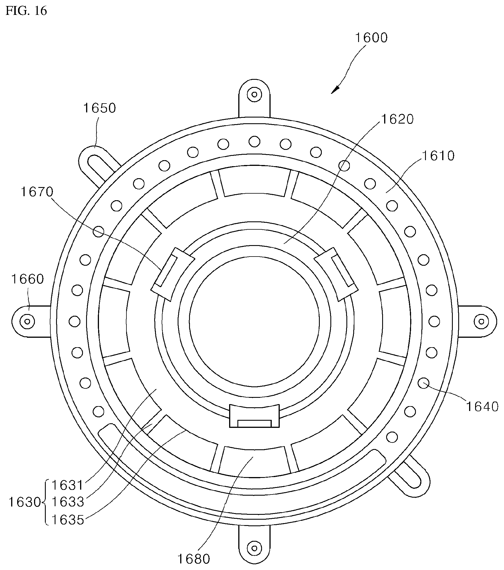 Patent US12326262 Figure 16 – Cooking appliance