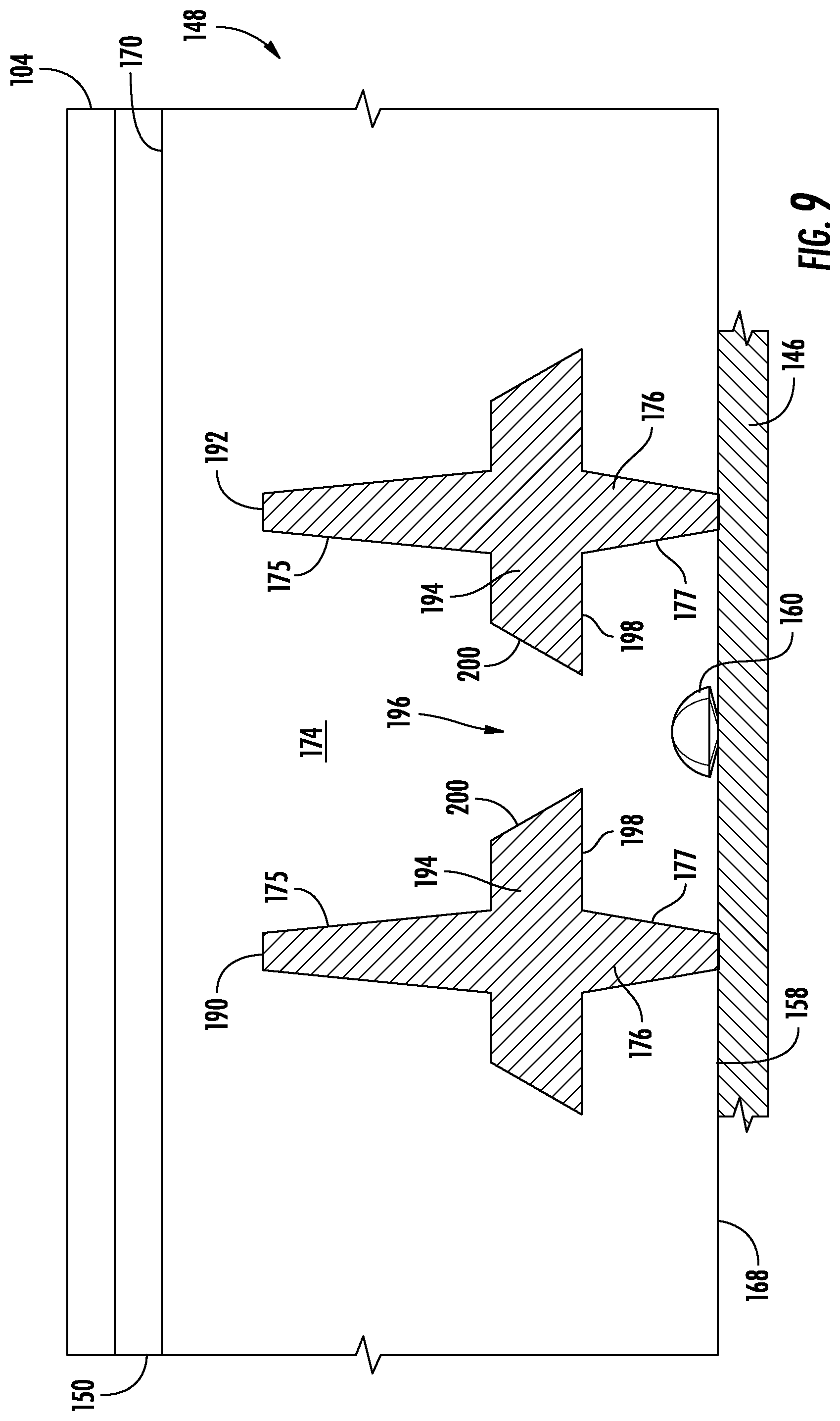 Patent US12326263 Figure 9 – Illuminated discretized user interface with uniform appearance