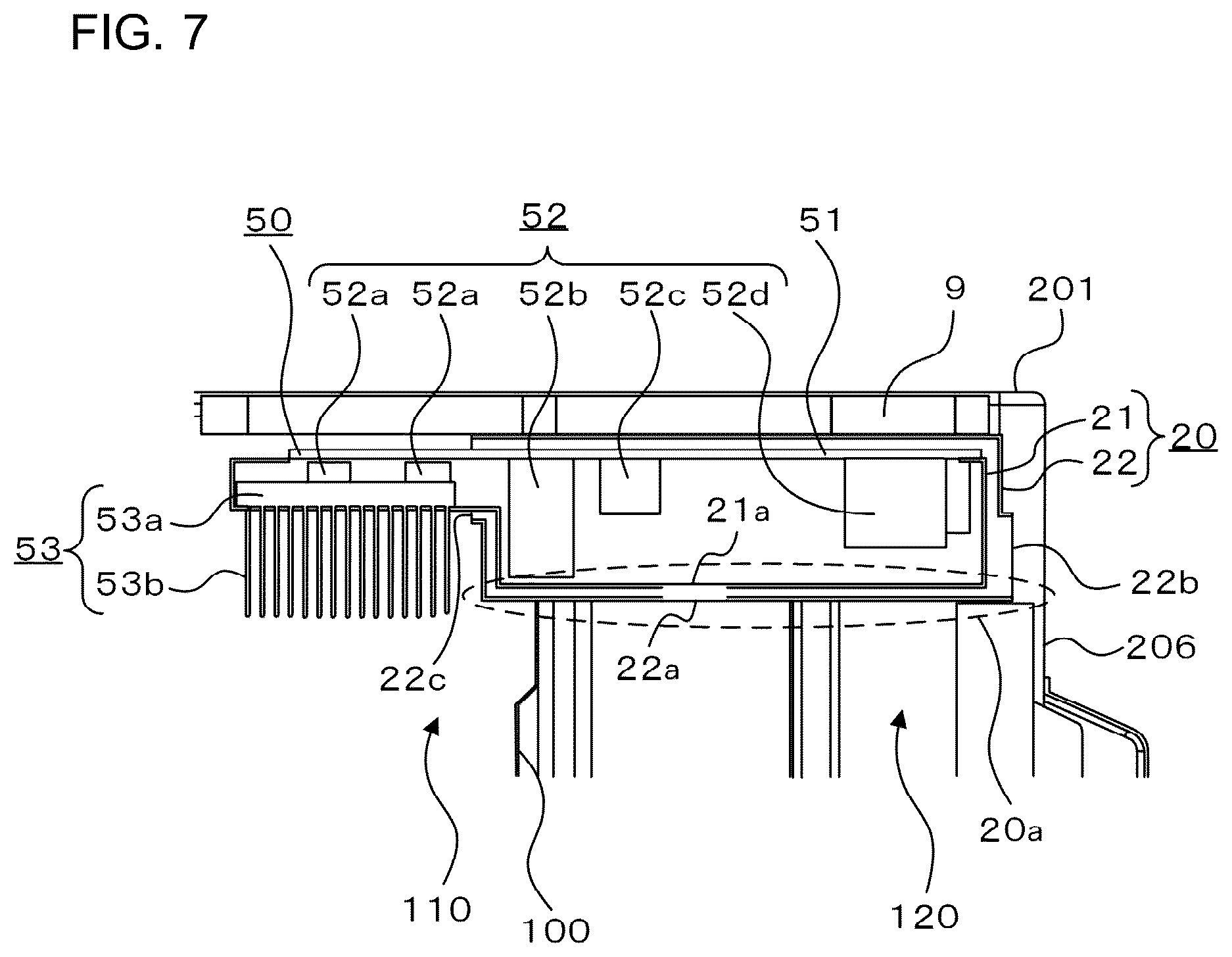 Patent US12326265 Figure 7 – Outdoor unit for air-conditioning apparatus
