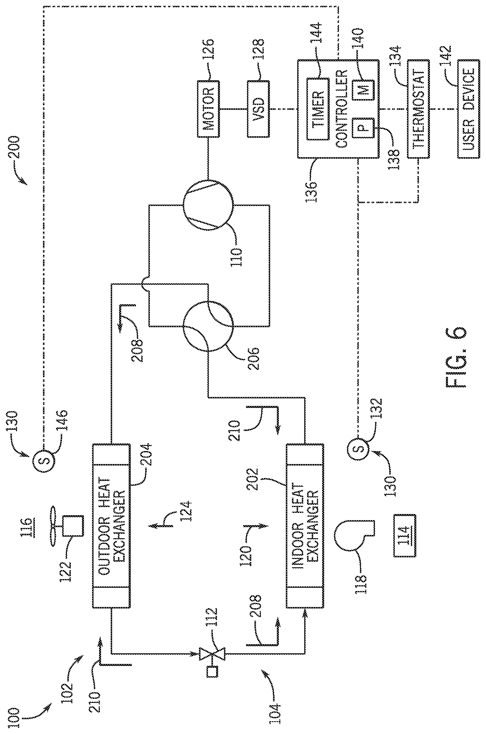 Patent US12326266 Figure 6 – Energy efficient HVAC system with variable capacity start up control