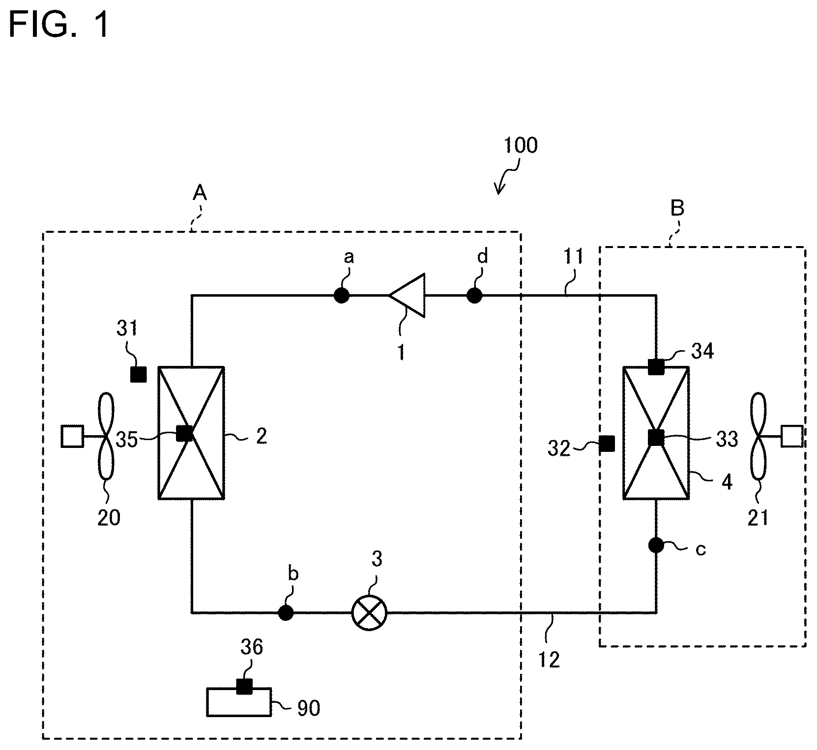 Patent US12326271 — Air-conditioning apparatus — Figure 1