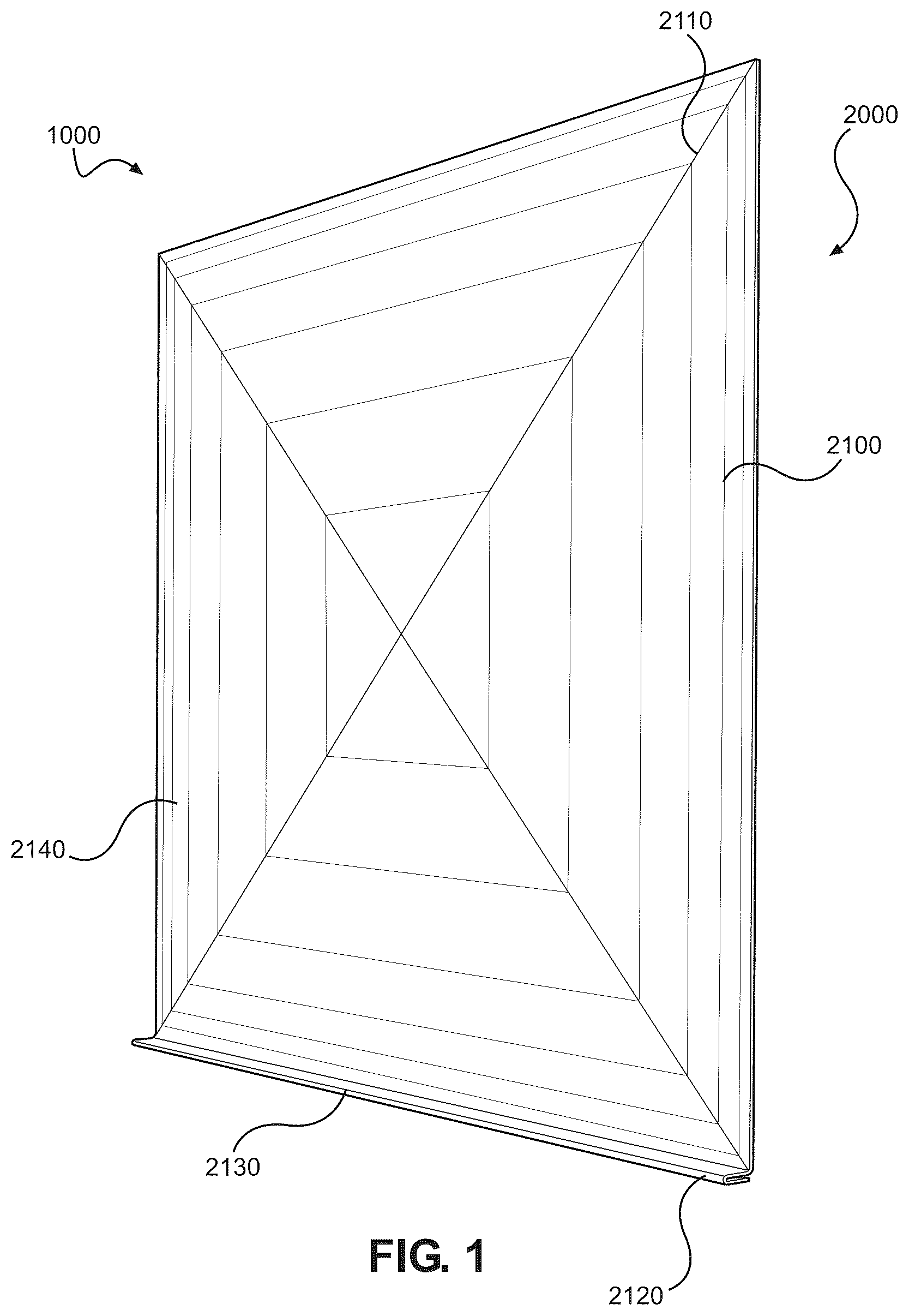 Patent US12326273 Figure 1 – Plenum conversion kit for HVAC system and method of installation