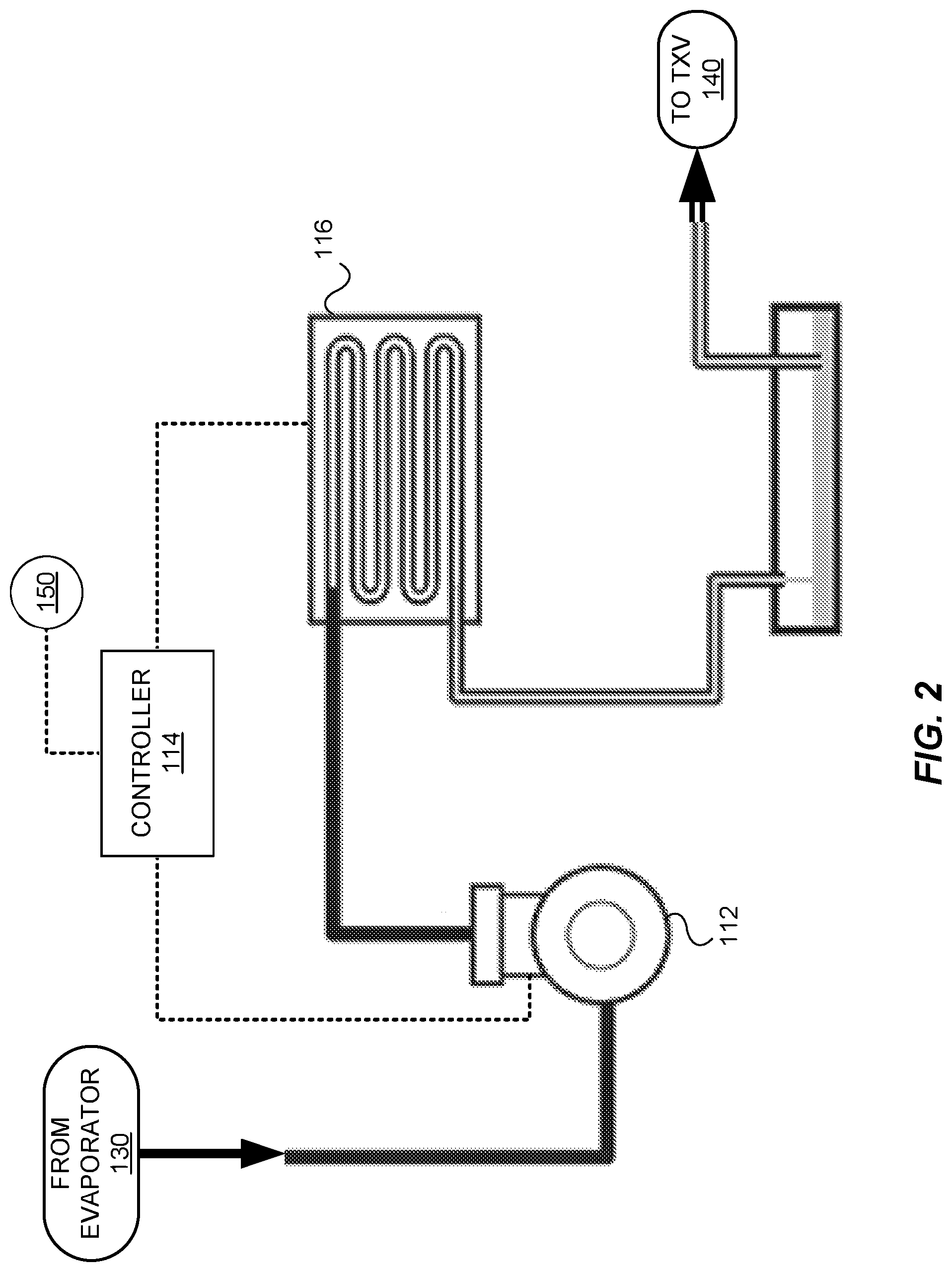 Patent US12326284 Figure 2 – Systems and methods for humidity control in an air conditioning system