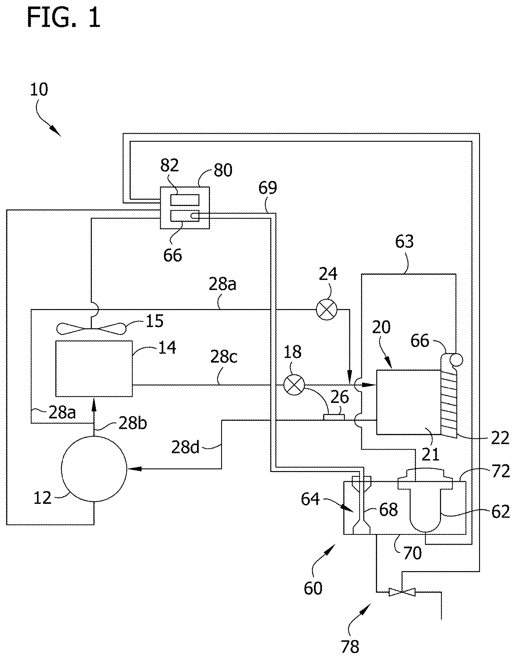 Patent US12326289 Figure 1 – Method of servicing an ice maker sensor