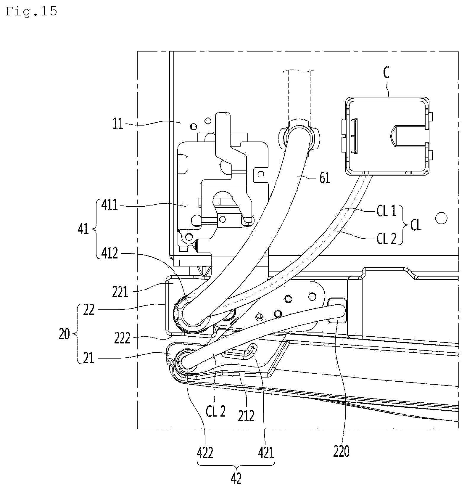 Patent US12326290 Figure 15 – Refrigerator