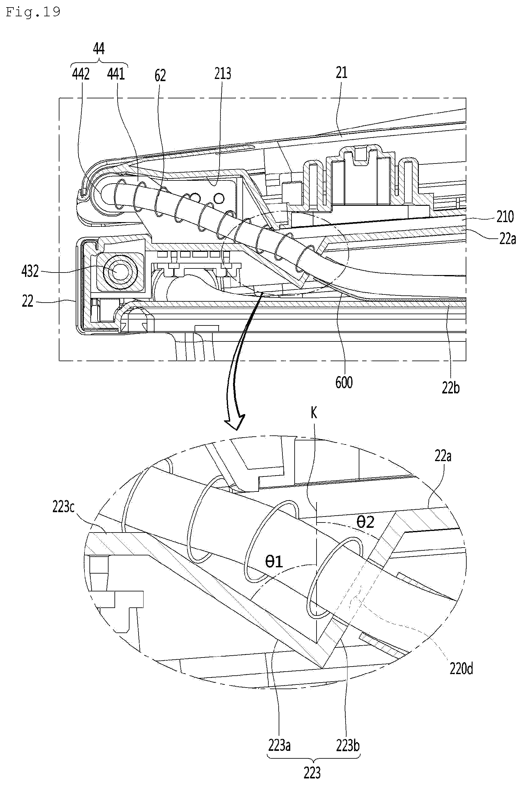 Patent US12326290 Figure 19 – Refrigerator