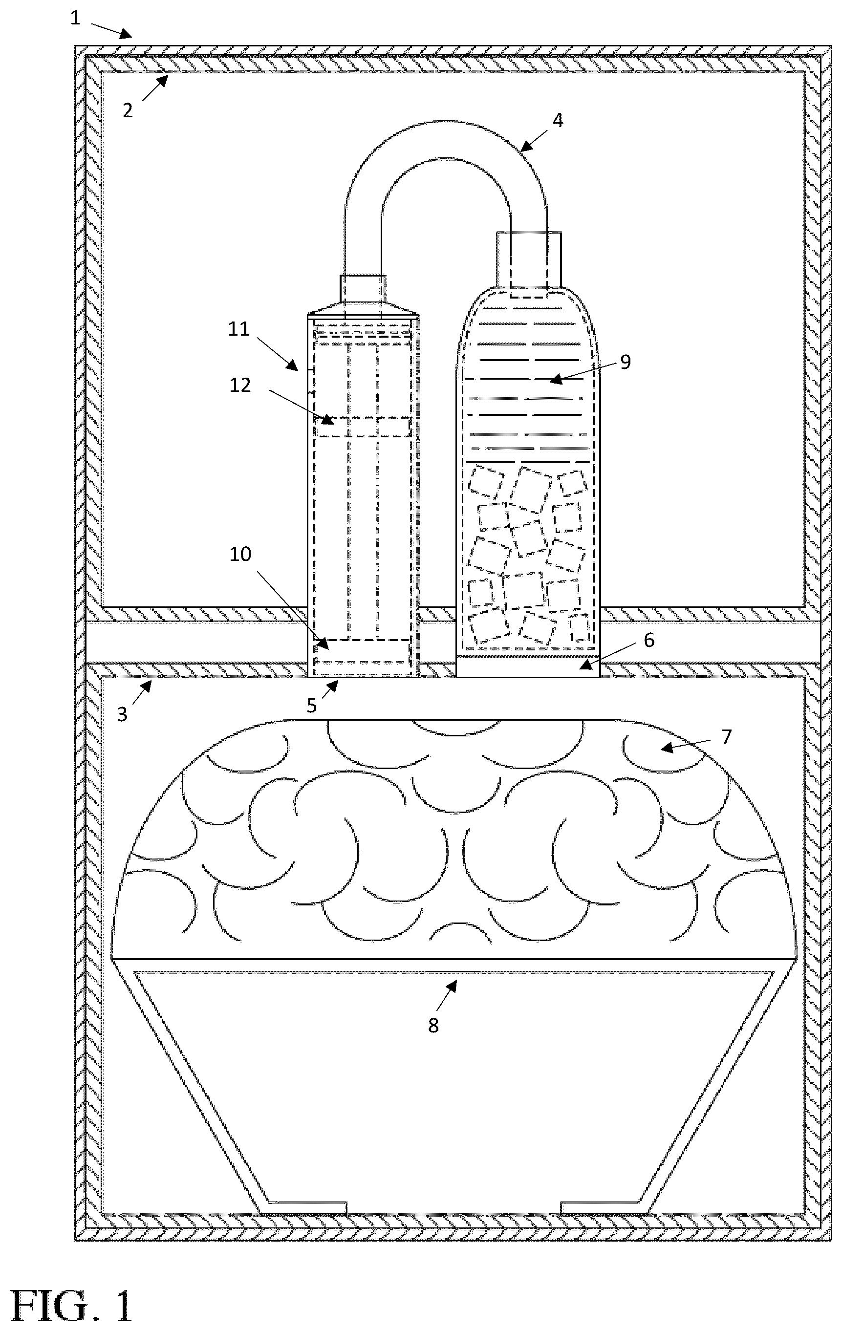 Patent US12326291 Figure 1 – Systems and methods relating to refrigerated packaging