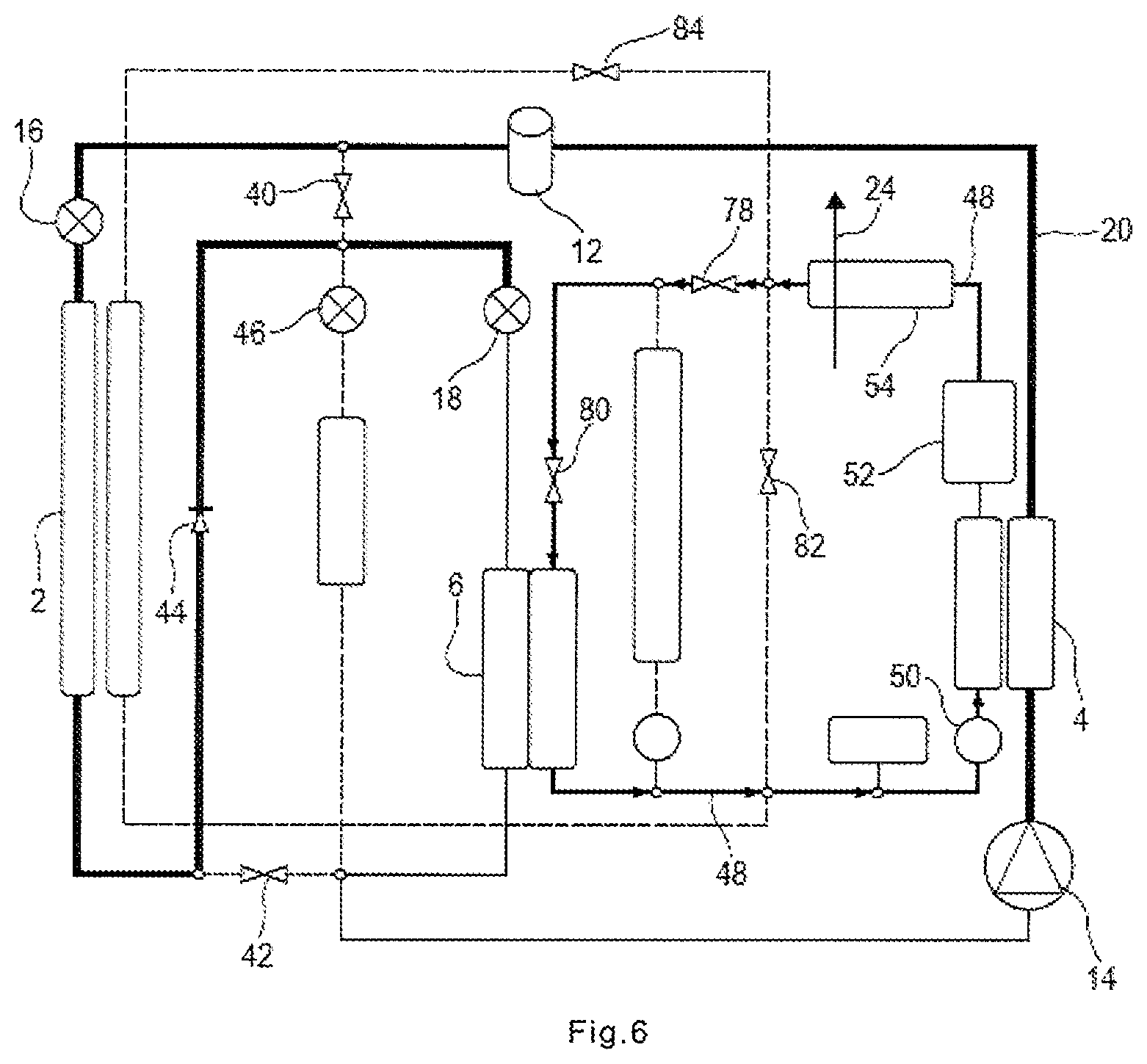 Patent US12326292 Figure 4 – Method for defrosting a thermal regulation circuit for a vehicle, in particular for a motor vehicle