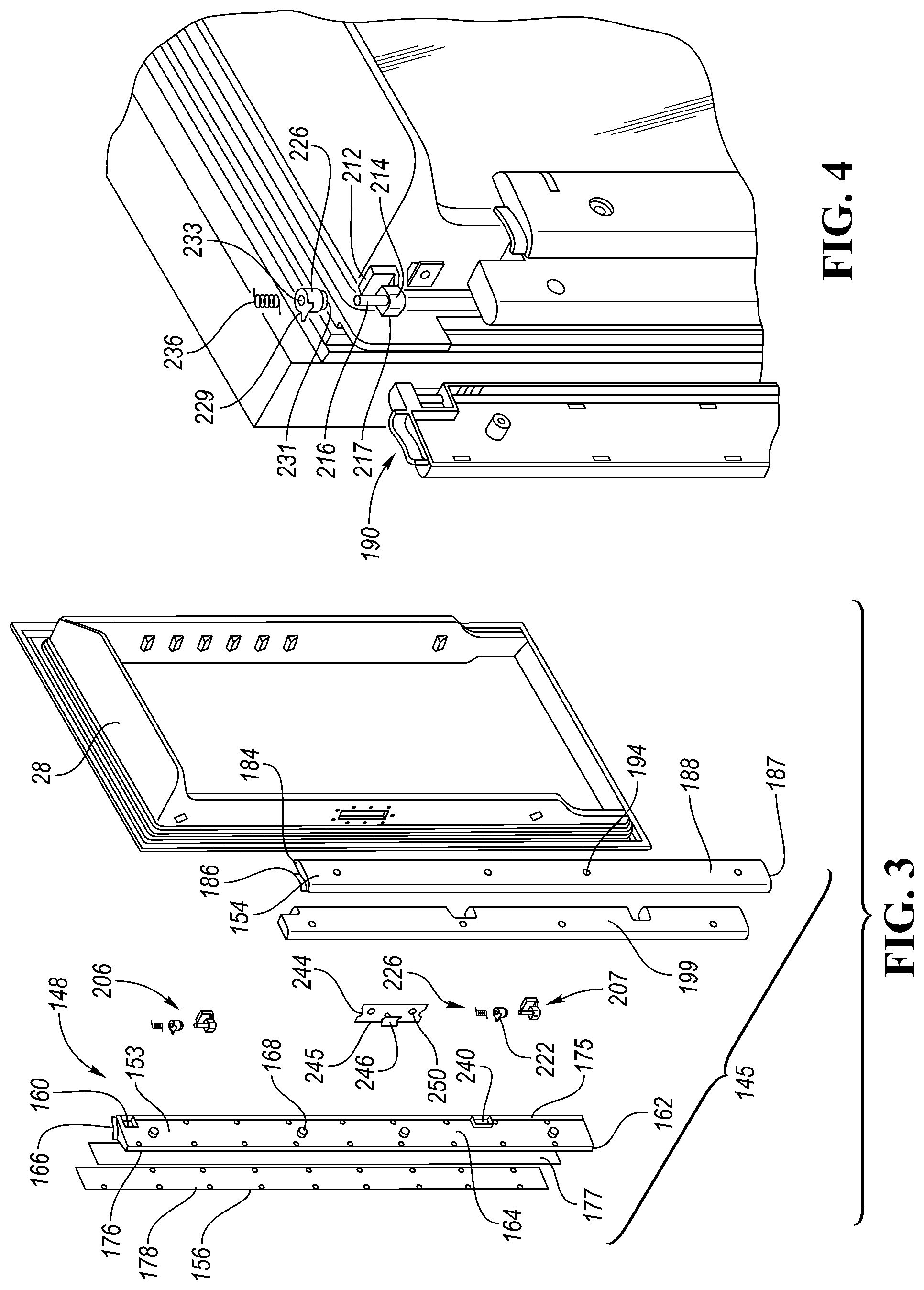Patent US12326295 Figure 2 – Refrigerator appliance with rotating mullion bar