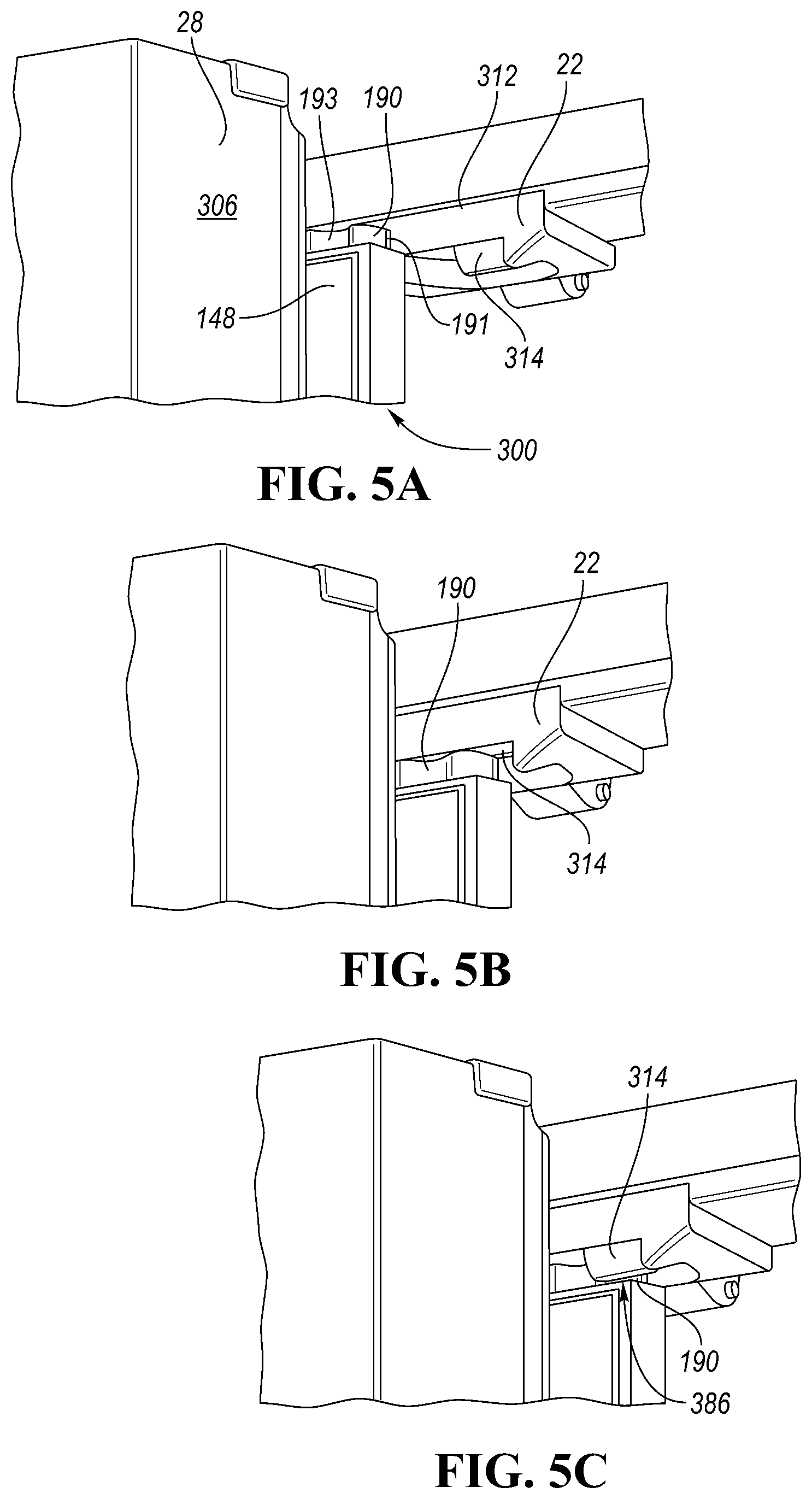 Patent US12326295 Figure 3 – Refrigerator appliance with rotating mullion bar