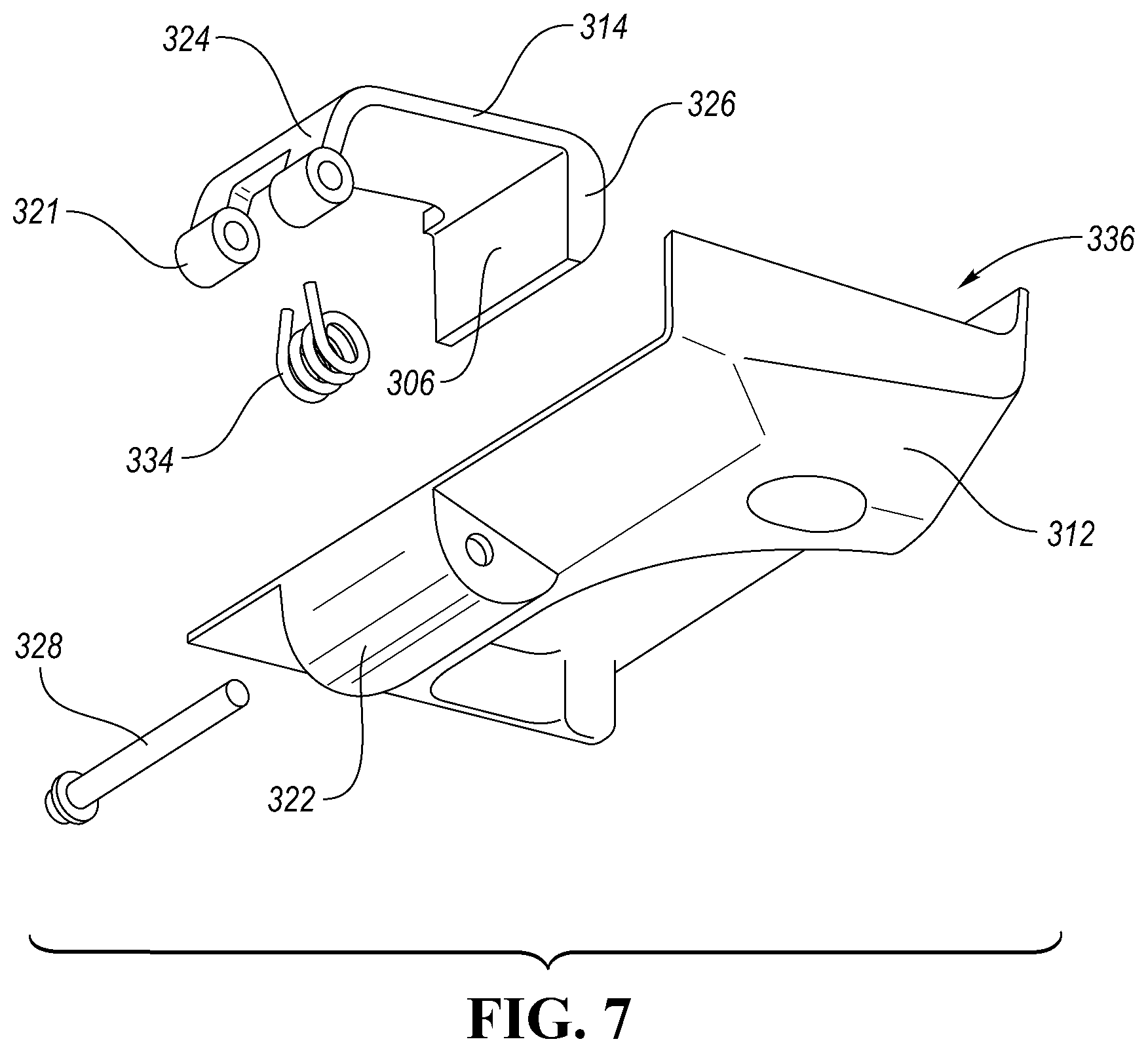 Patent US12326295 Figure 5 – Refrigerator appliance with rotating mullion bar
