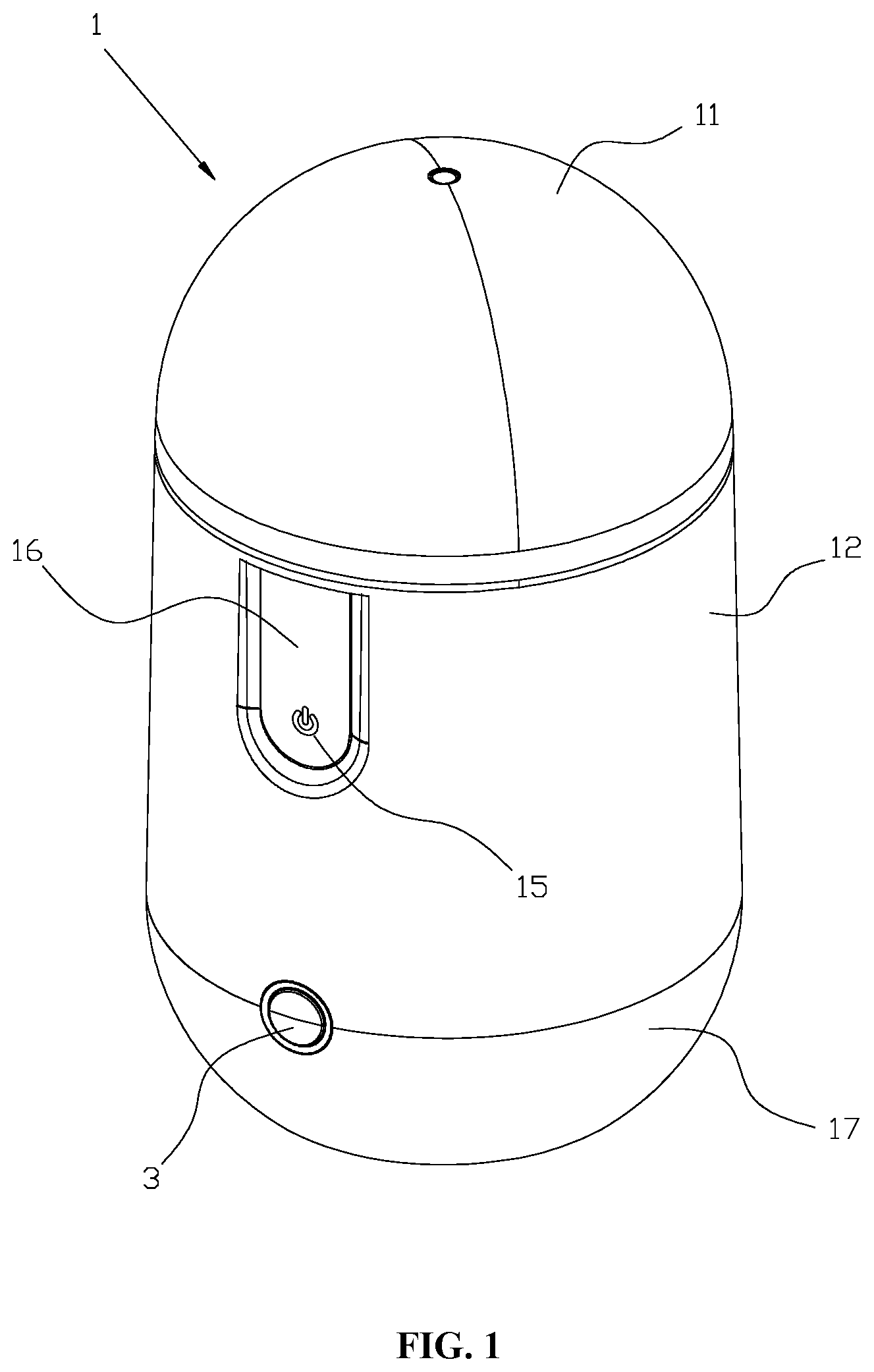 Patent US12326297 — Vacuum drying tank — Figure 1