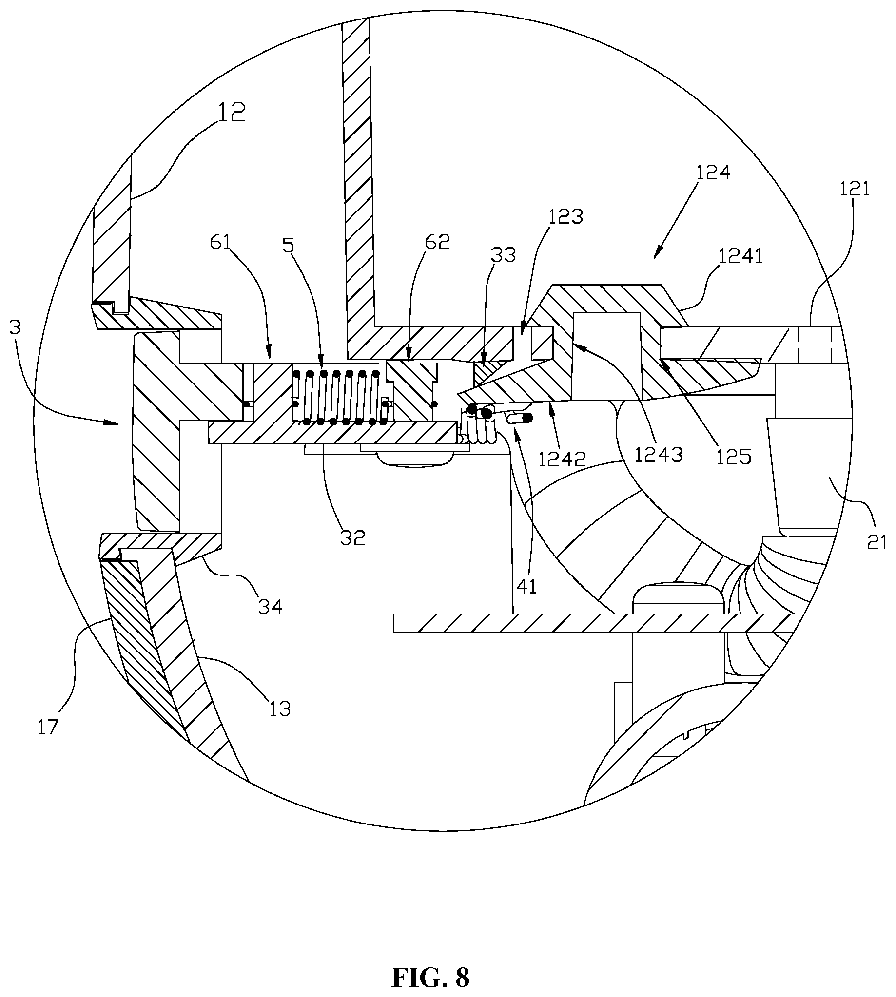 Patent US12326297 Figure 8 – Vacuum drying tank