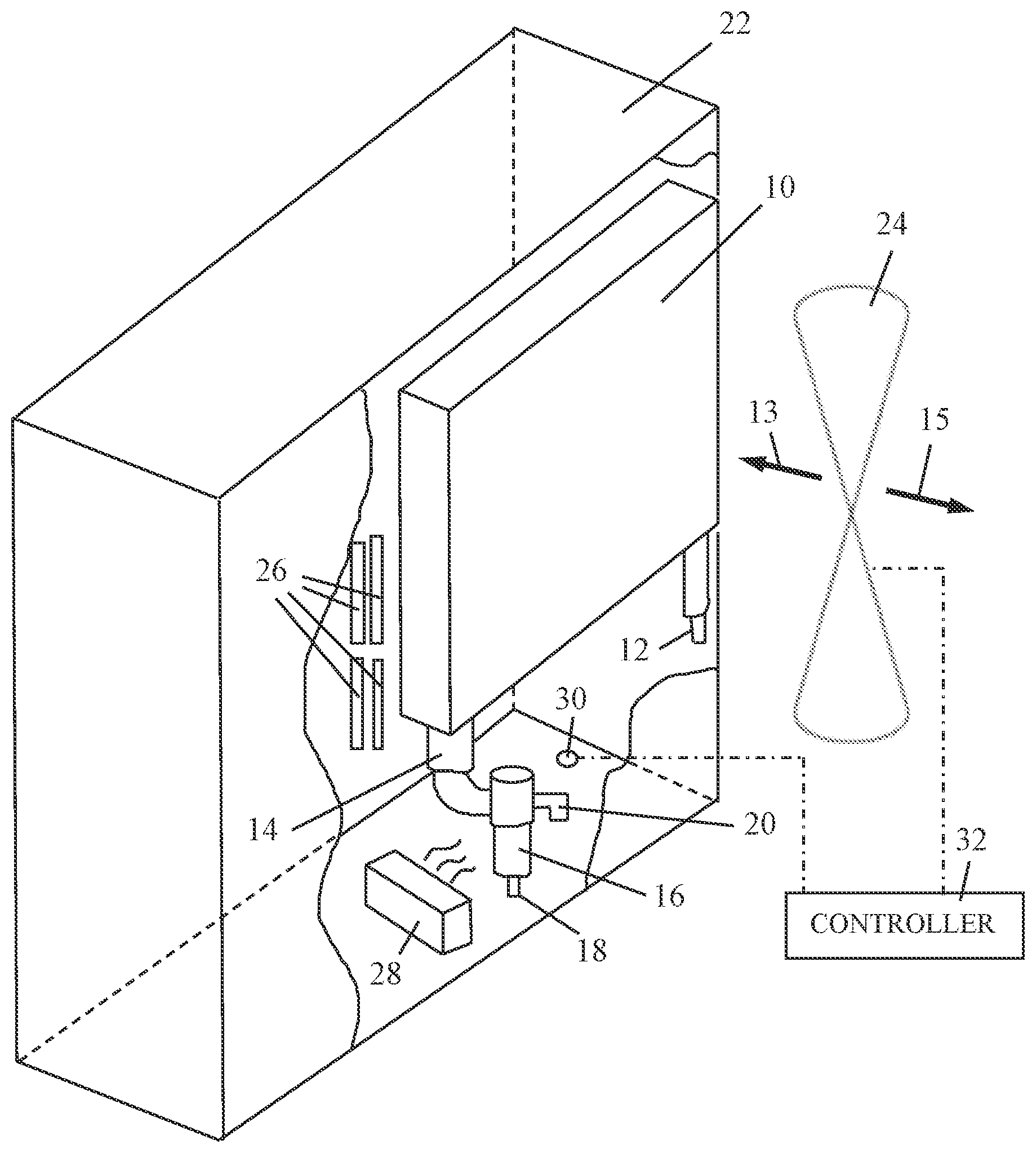 Patent US12326300 Figure 1 – Recuperative temperature regulation for gas dryers in extreme temperature environment