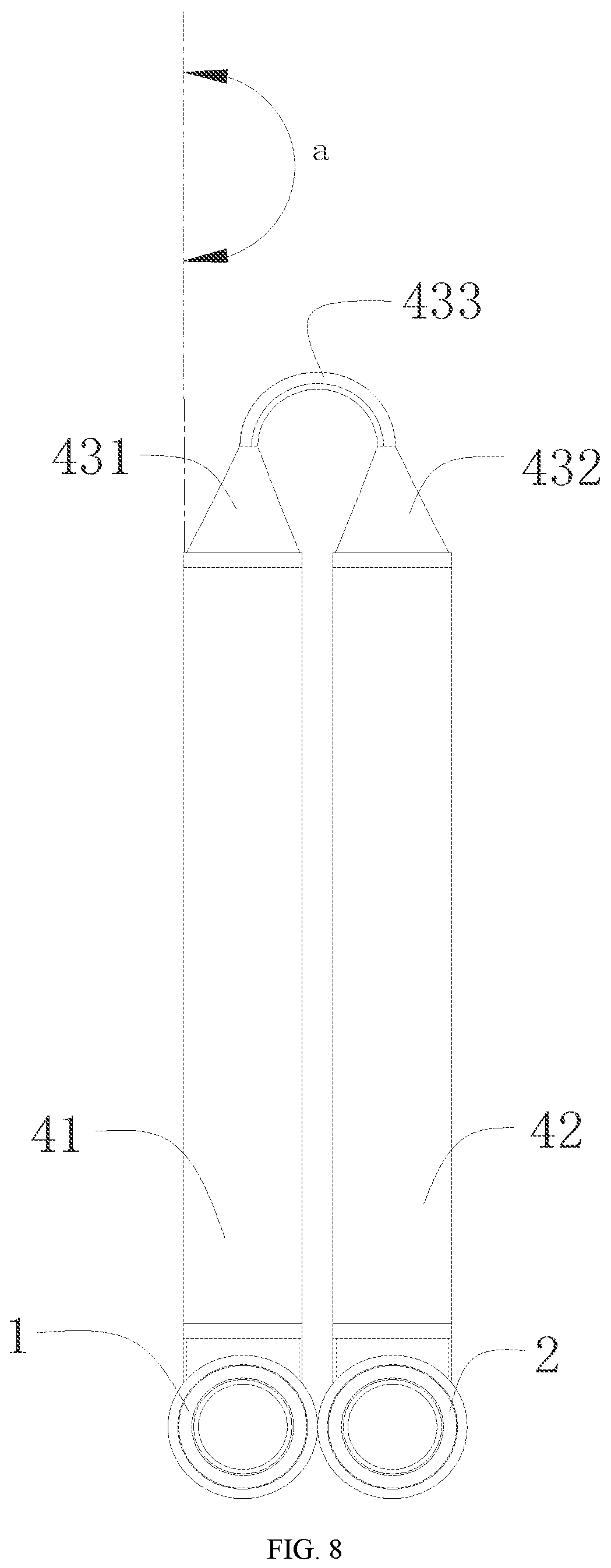 Patent US12326302 Figure 5 – Heat exchanger and air conditioner