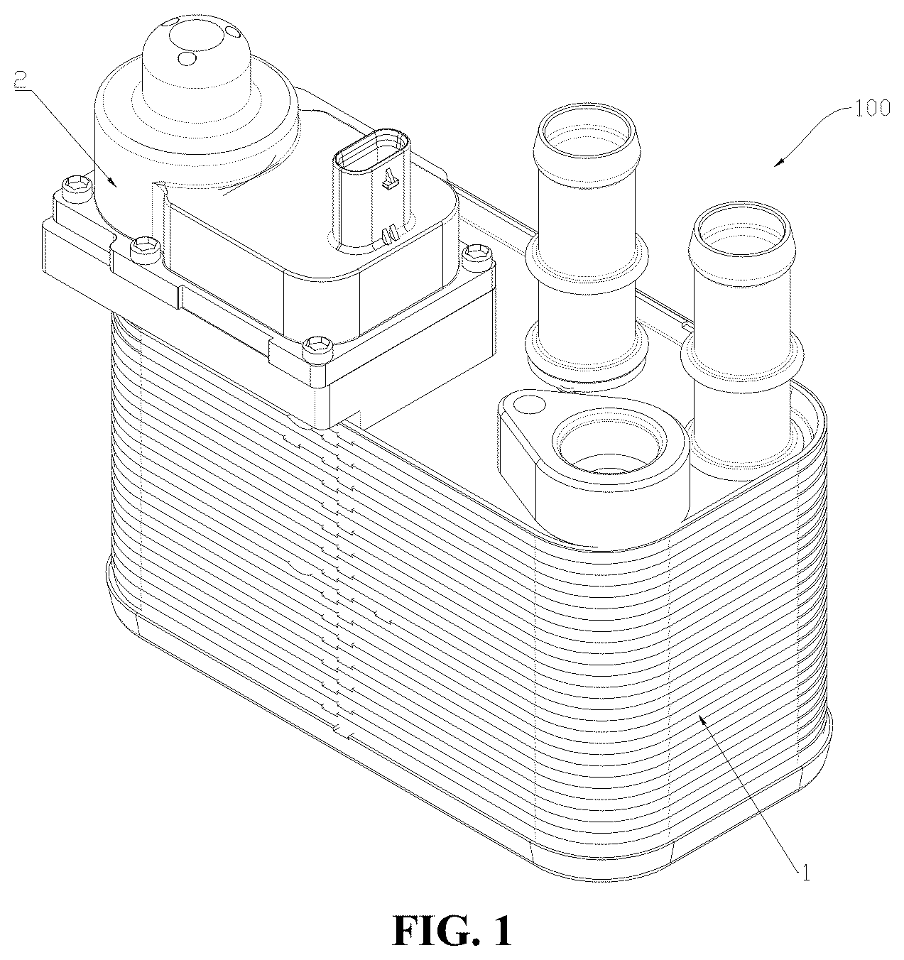 Patent US12326305 Figure 1 – Heat exchanging assembly