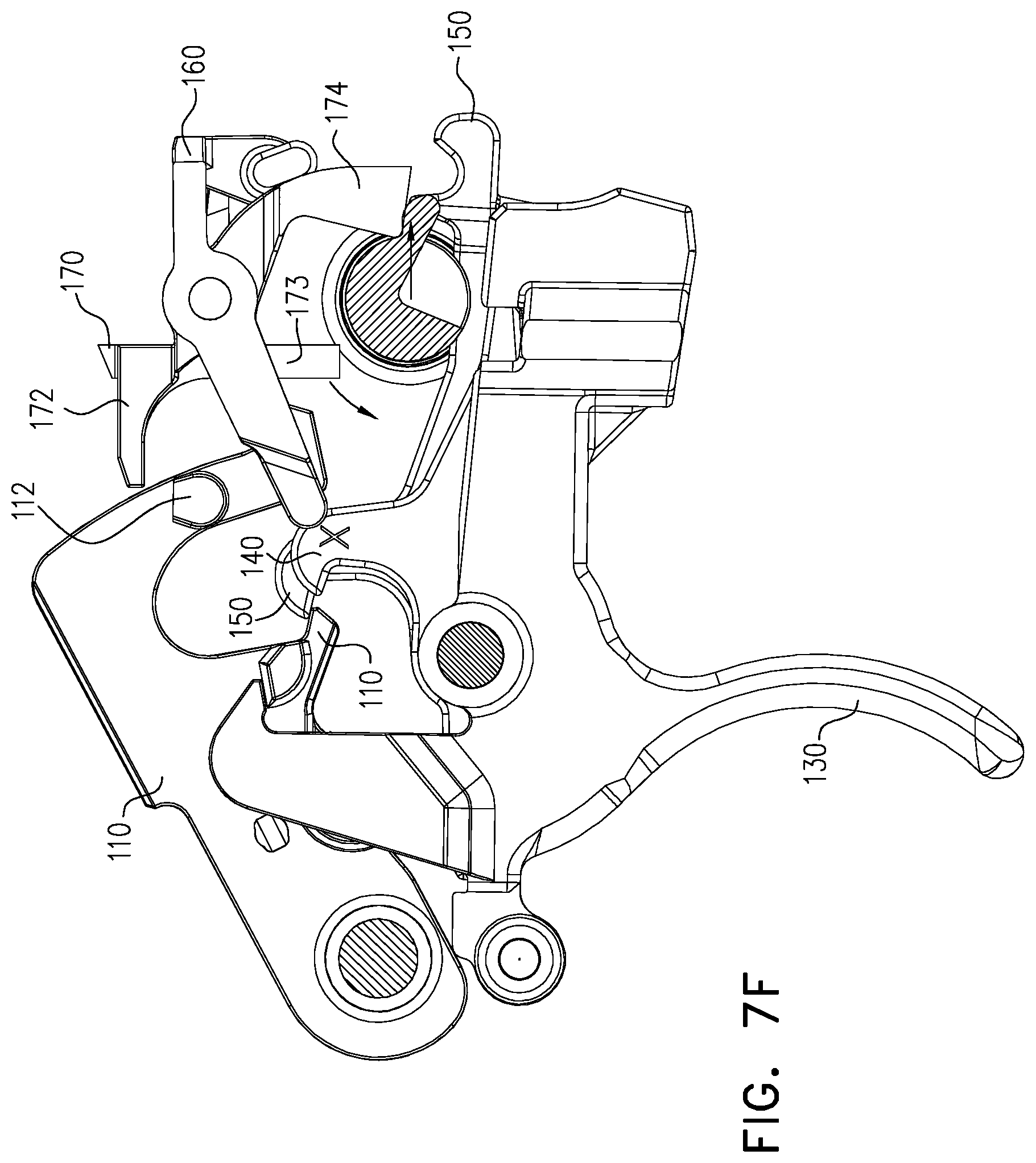 Patent US12326307 Figure 15 – Firearm with cocking safety lever