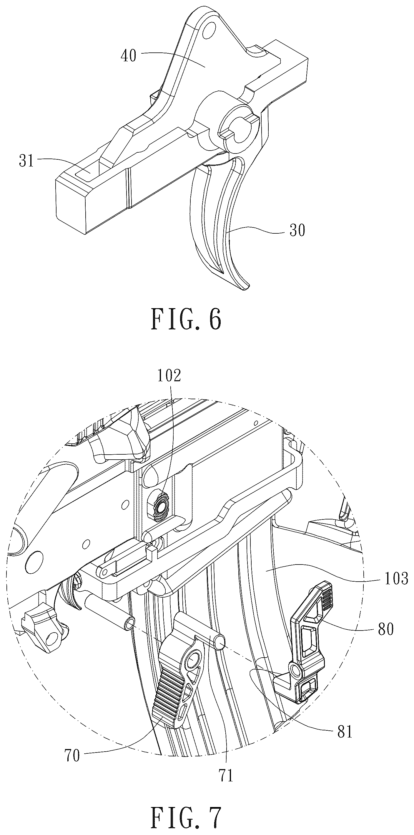 Patent US12326312 Figure 6 – Bullpup conversion kit and gun including the same