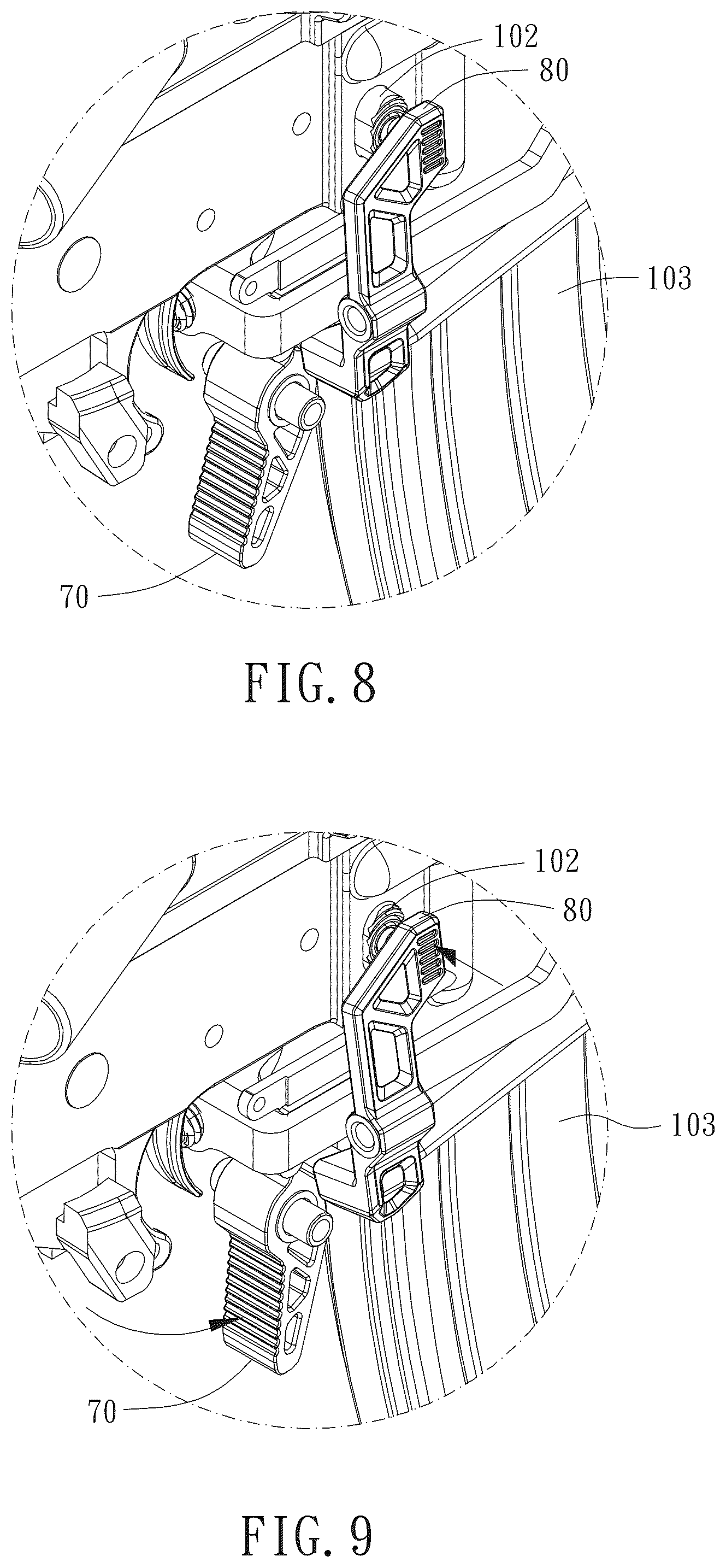 Patent US12326312 Figure 7 – Bullpup conversion kit and gun including the same