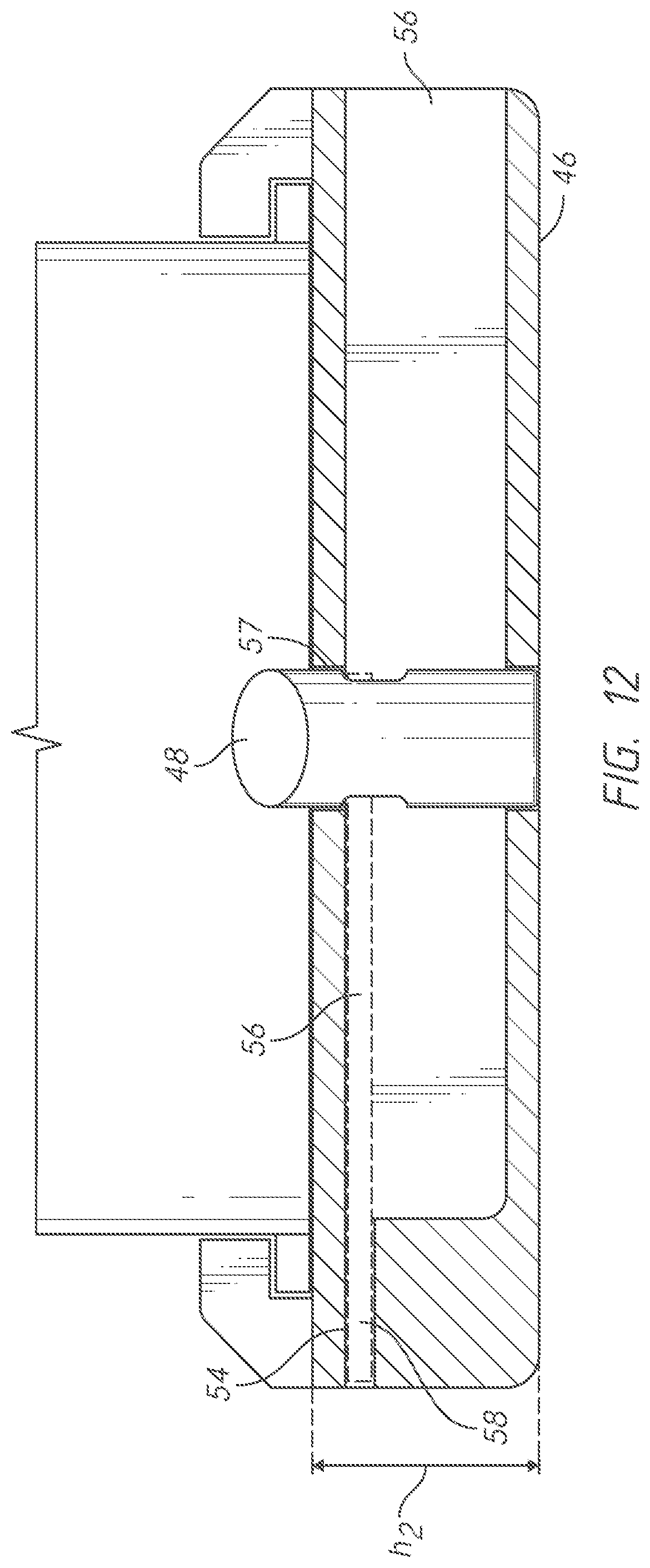 Patent US12326314 Figure 10 – Gun magazine base pad with cantilever spring latch mechanism