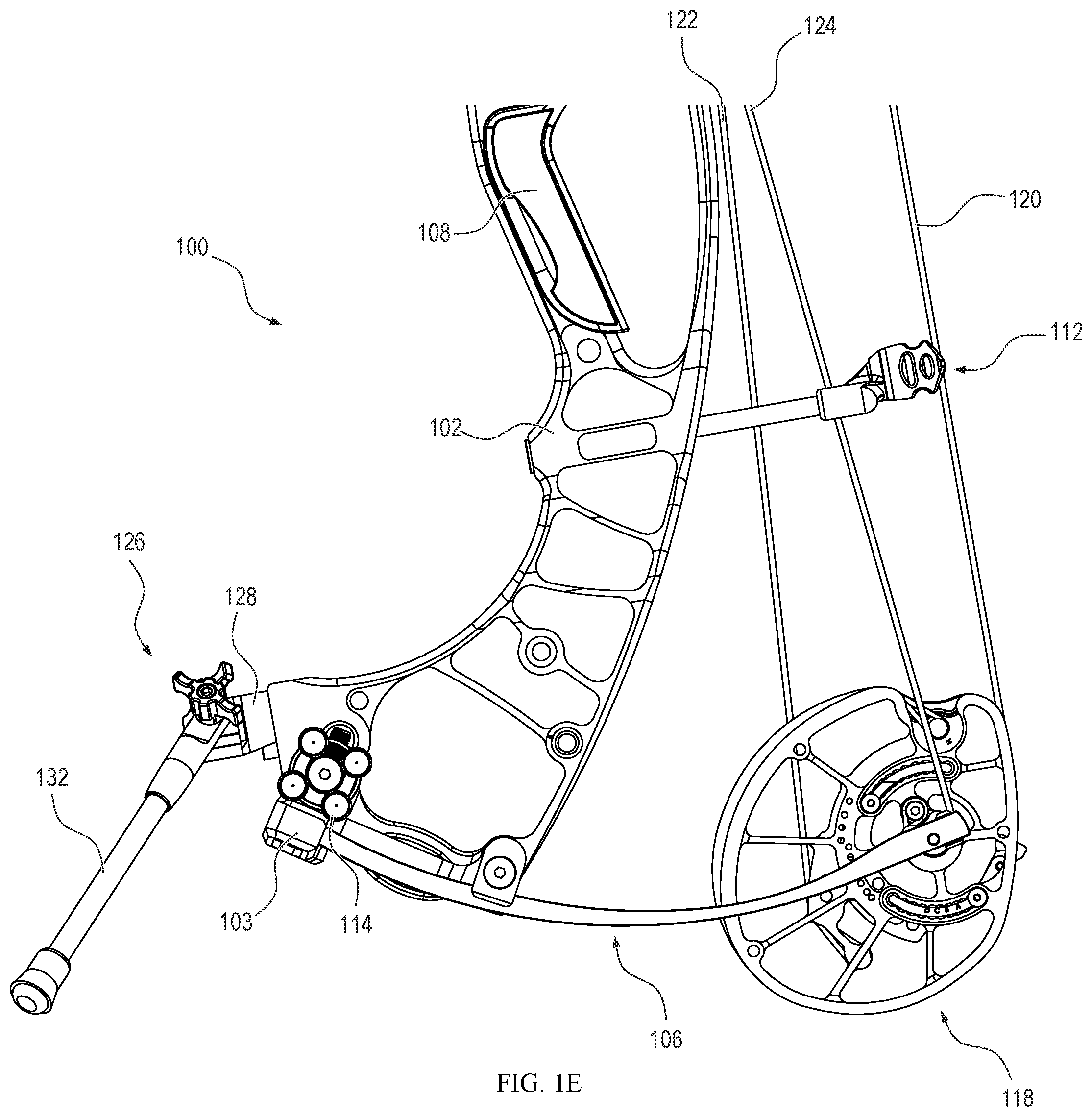 Patent US12326316 Figure 5 – Accessory support for an archery bow and related apparatuses