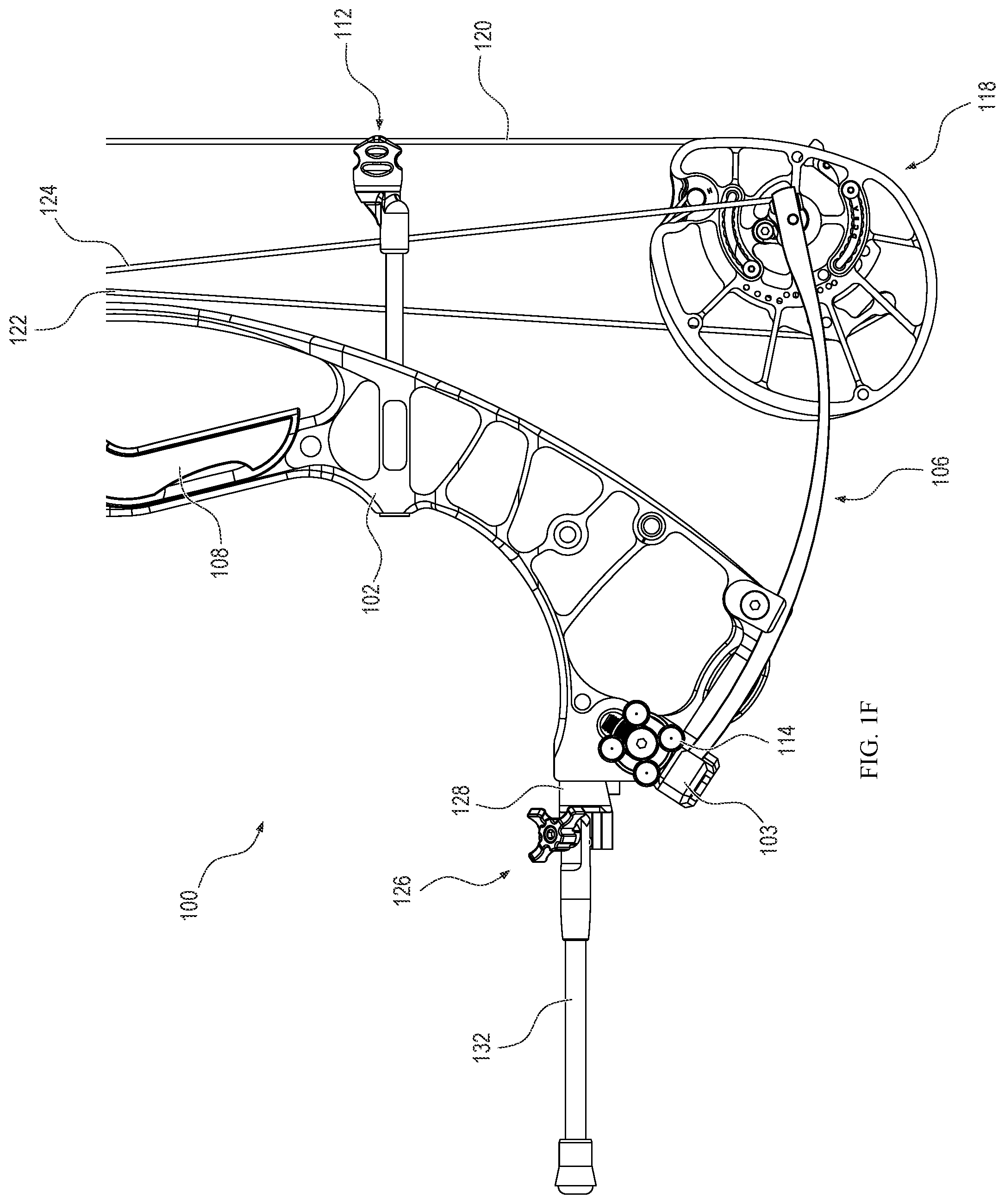 Patent US12326316 Figure 6 – Accessory support for an archery bow and related apparatuses