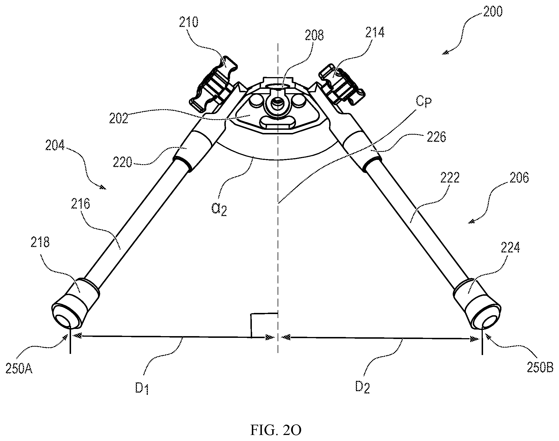 Patent US12326316 Figure 14 – Accessory support for an archery bow and related apparatuses