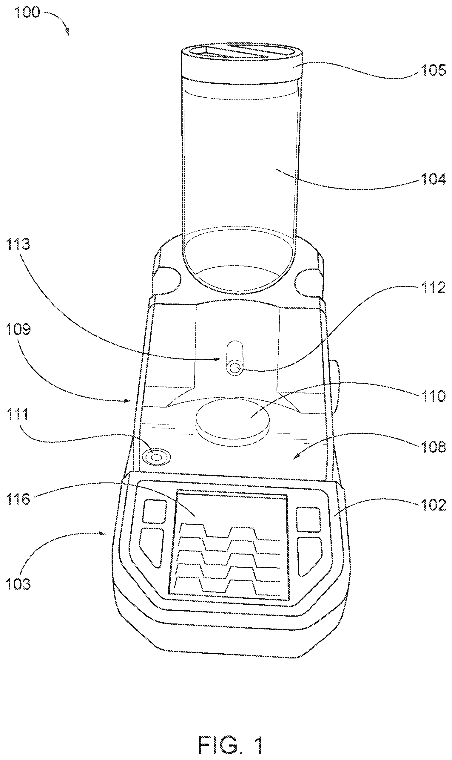 Patent US12326325 — System and method for dispensing powder for ammunition — Figure 1