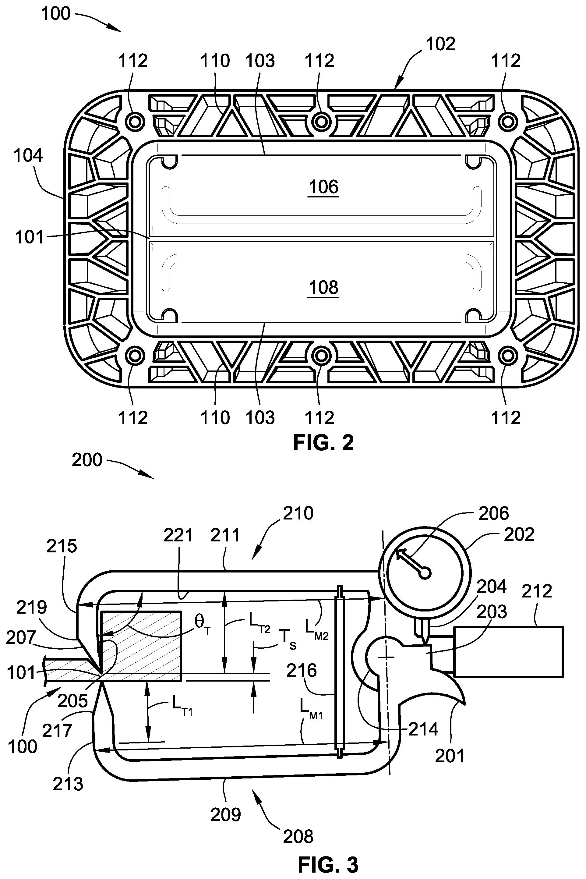 Patent US12326332 Figure 2 – Systems, methods, and devices for measuring tear seam thicknesses of breakaway panels for vehicle airbags