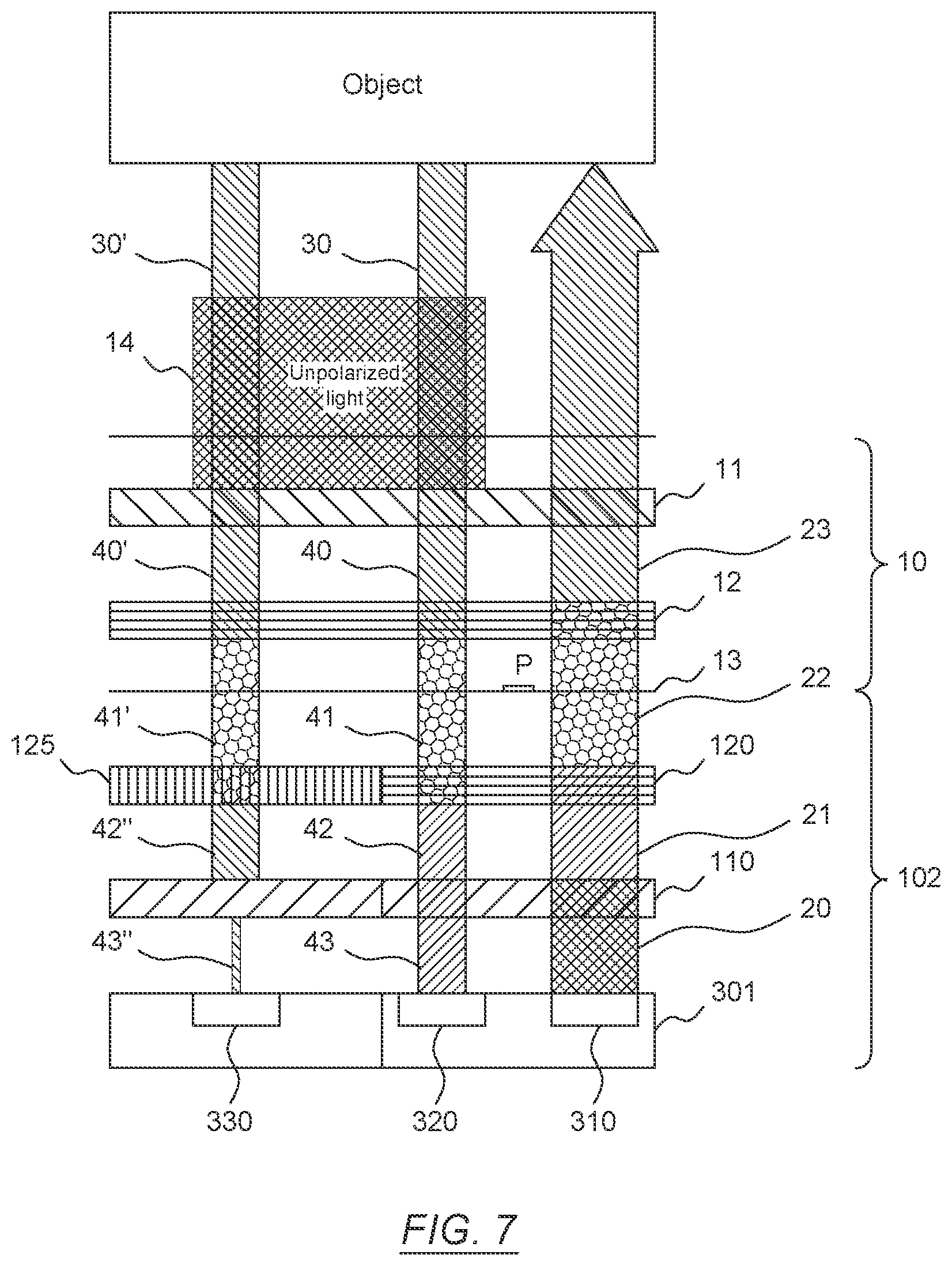 Patent US12326347 Figure 7 – Under-display sensor