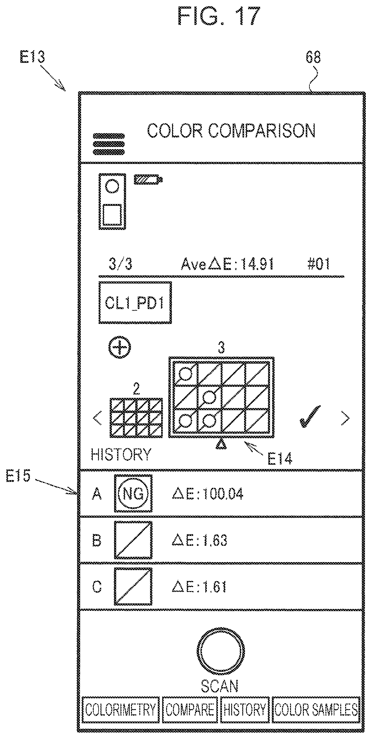 Patent US12326368 Figure 16 – Colorimetric system, colorimetric device, colorimetric method, and non-transitory computer-readable storage medium storing program