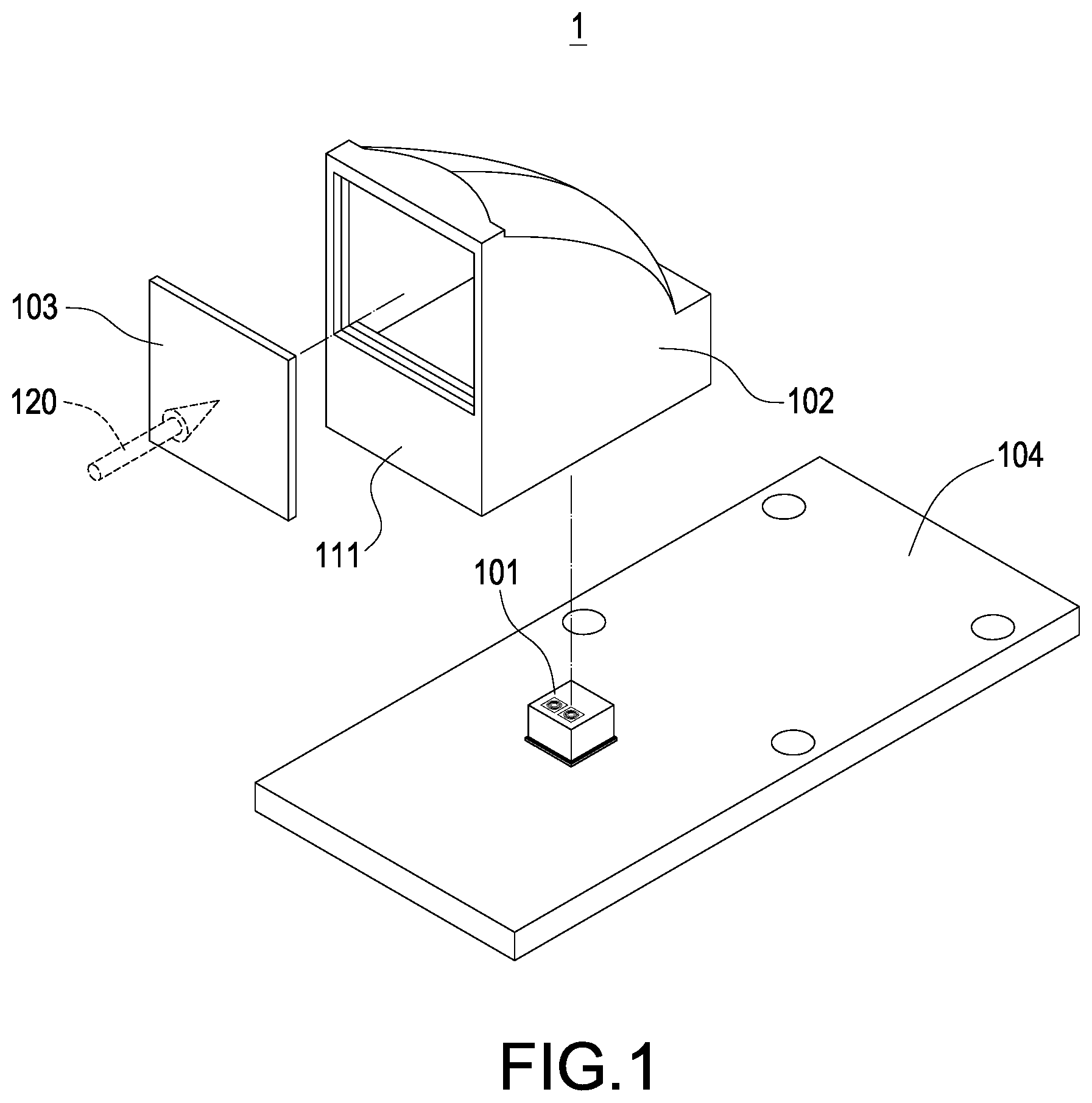 Patent US12326370 Figure 1 – Temperature sensing device
