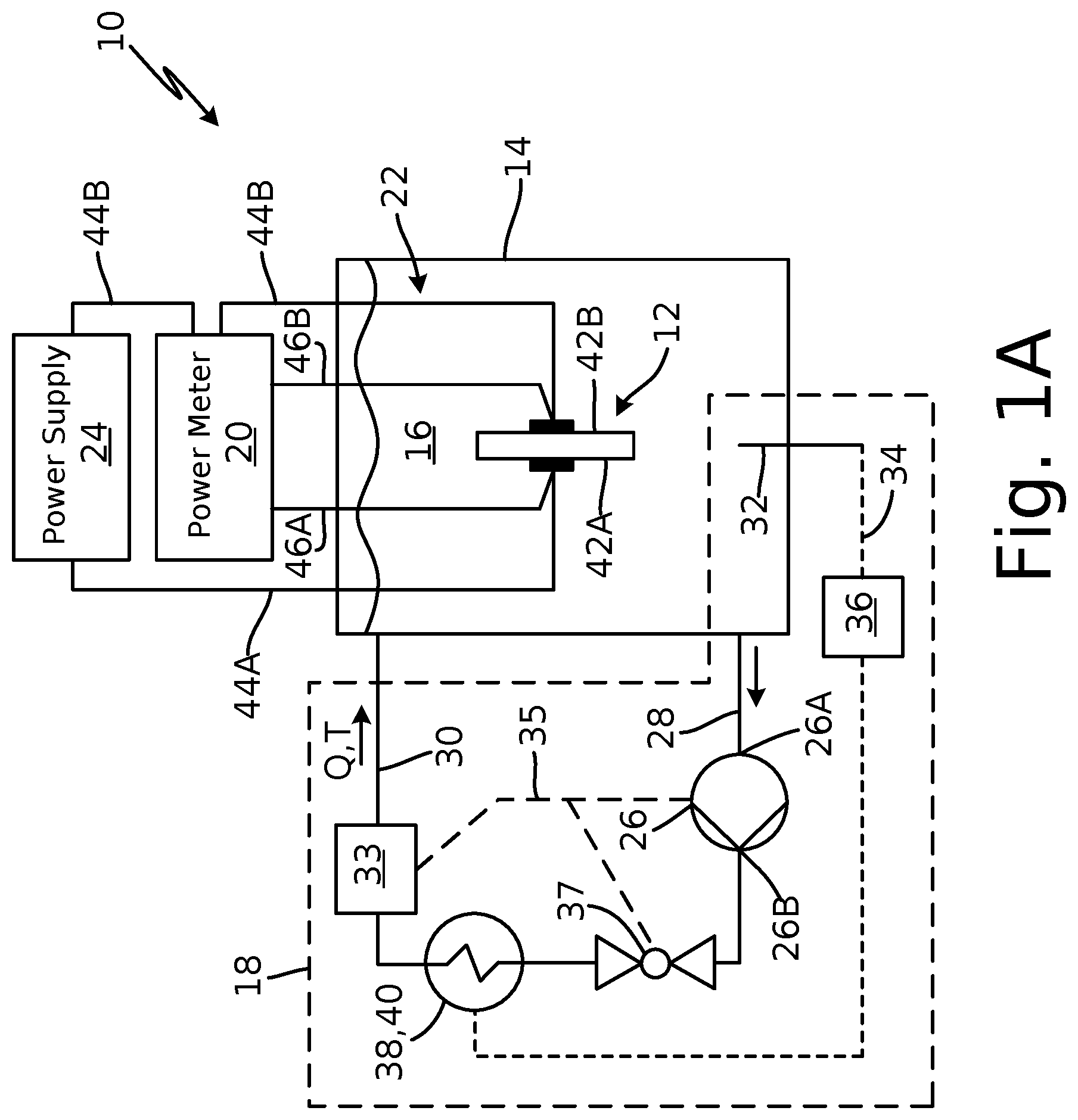 Patent US12326372 Figure 1 – Test methodology to determine power ouput of a thermistor under a defined thermal load
