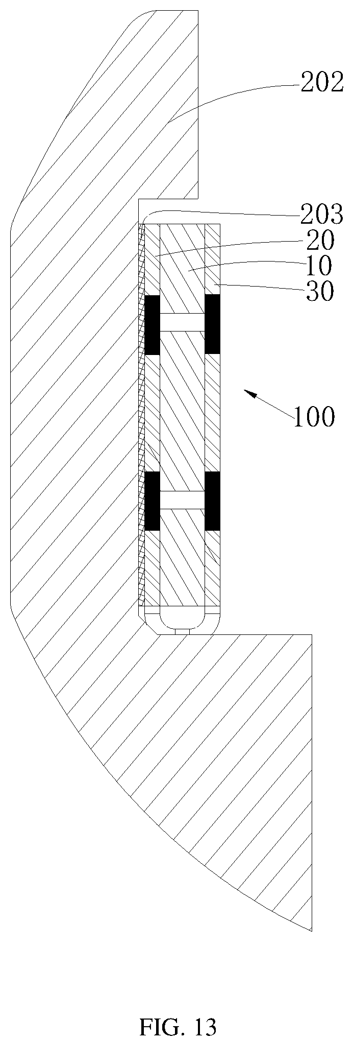 Patent US12326375 Figure 7 – Pressure-sensitive structure and electronic device