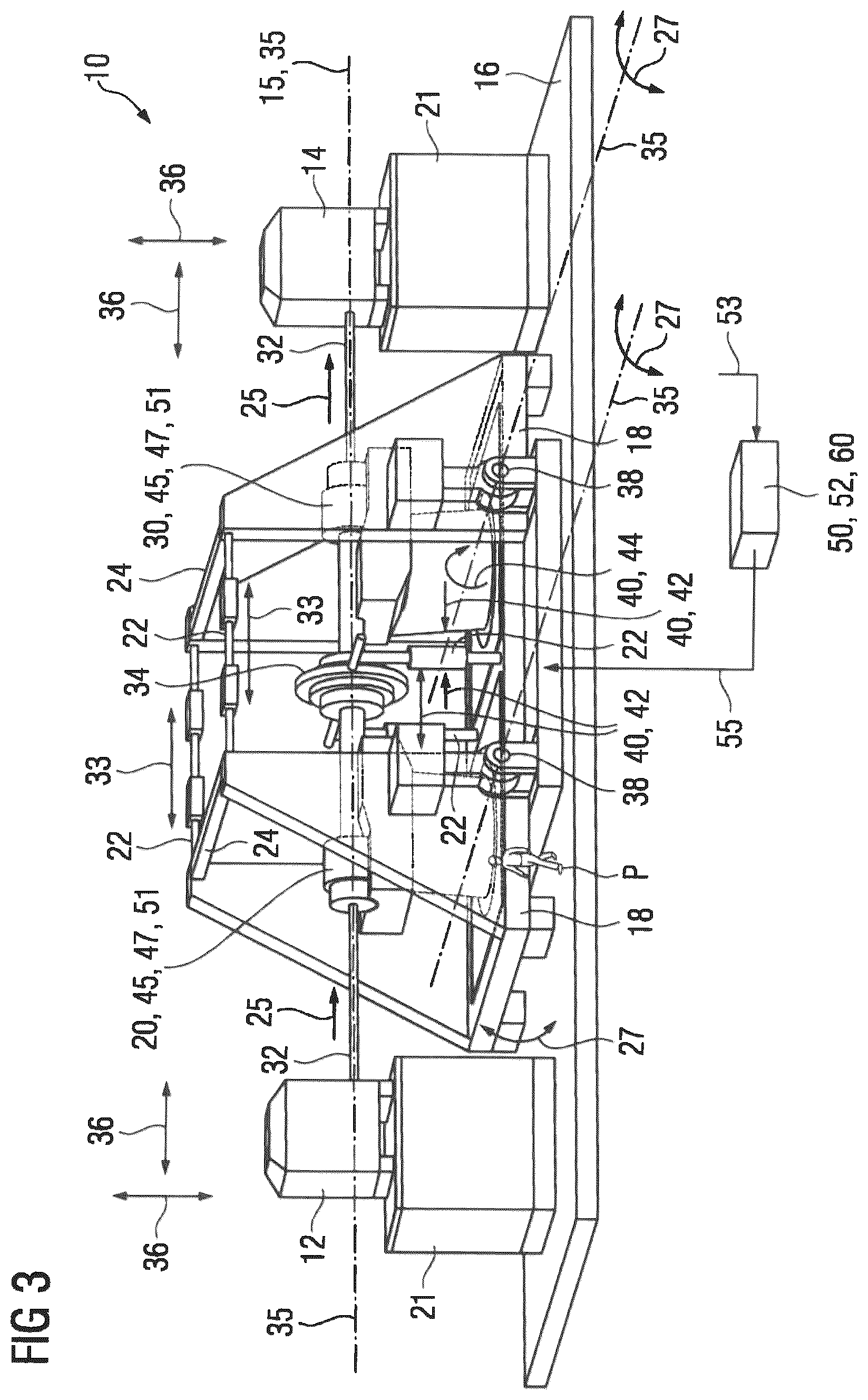 Patent US12326380 Figure 3 – Testing device for gear mechanisms, testing method, control unit and computer program product
