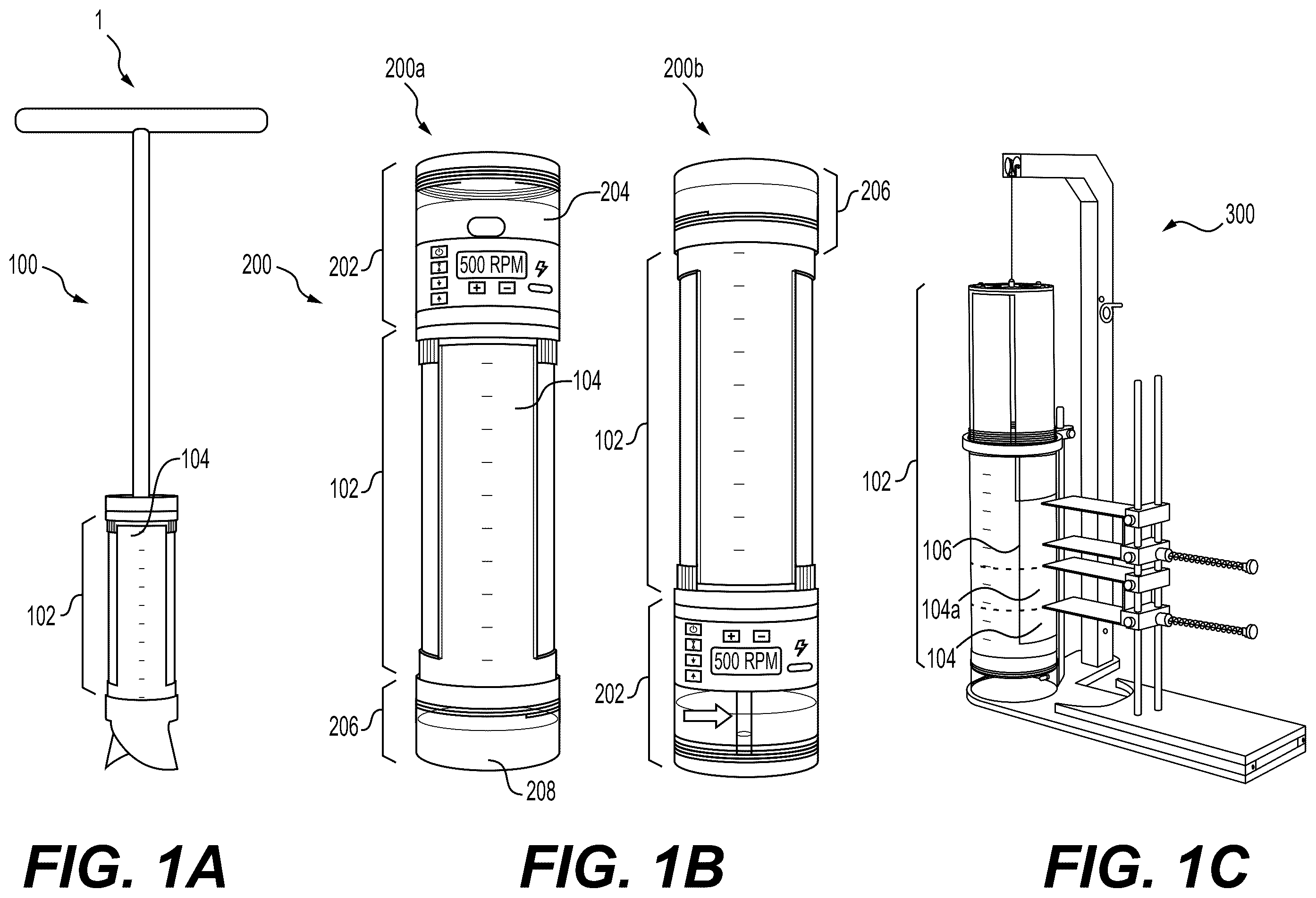 Patent US12326384 Figure 1 – Sample tube for system of observing soil samples