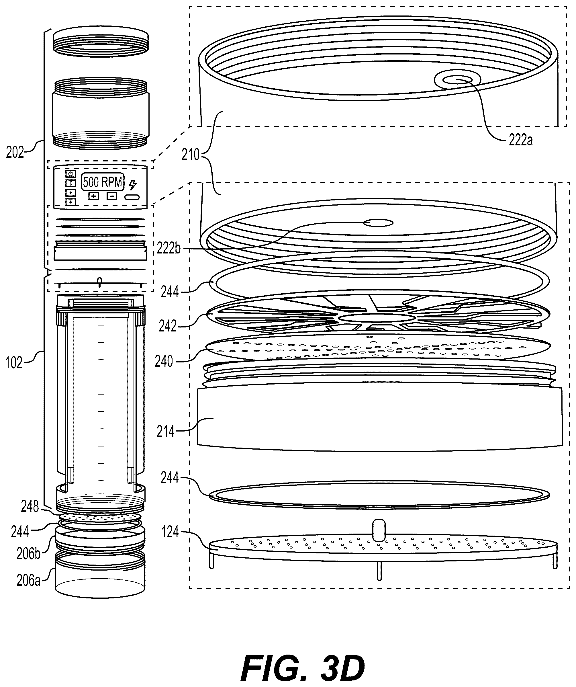 Patent US12326384 Figure 5 – Sample tube for system of observing soil samples