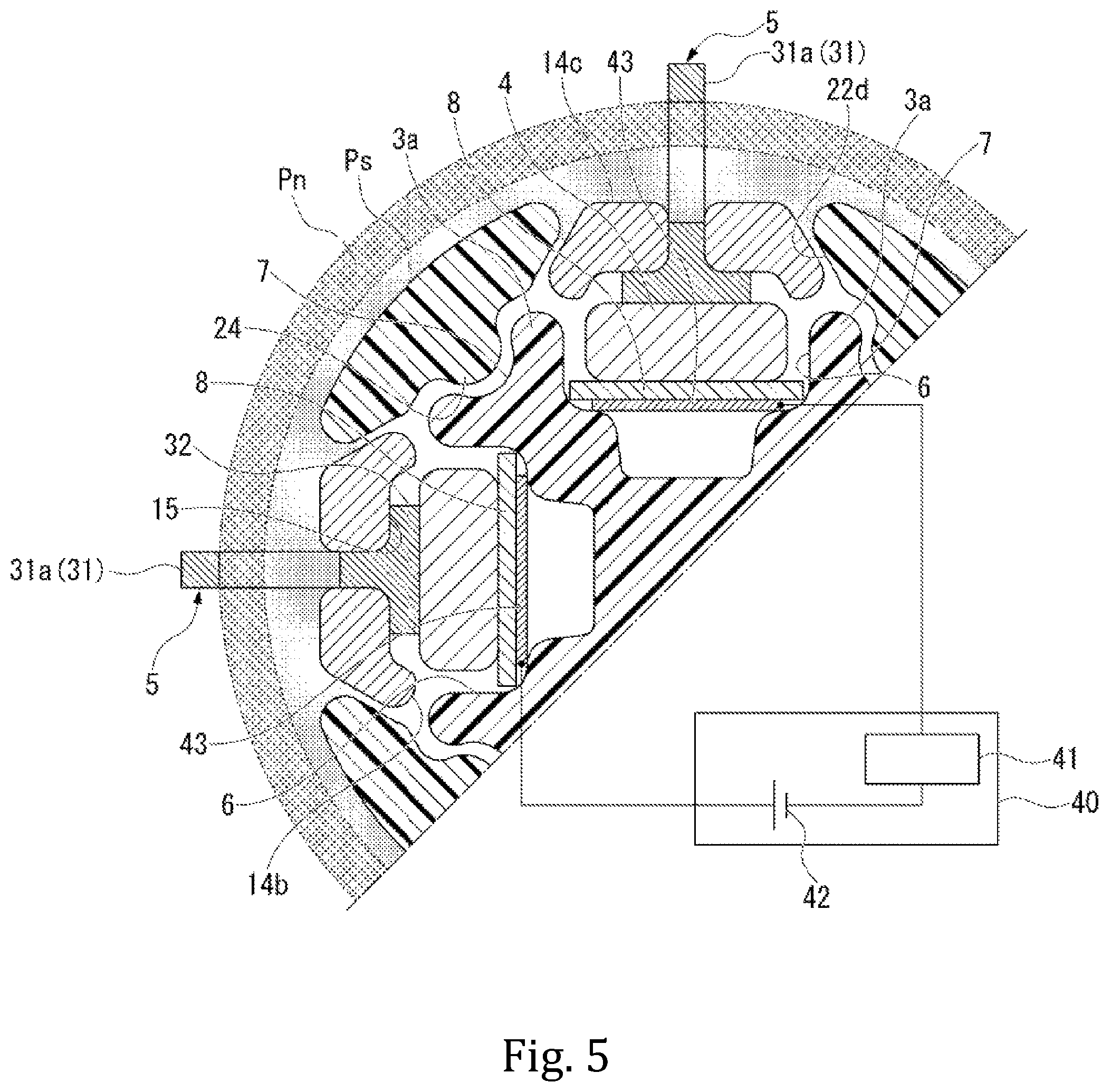 Patent US12326388 Figure 5 – Abnormality detecting device