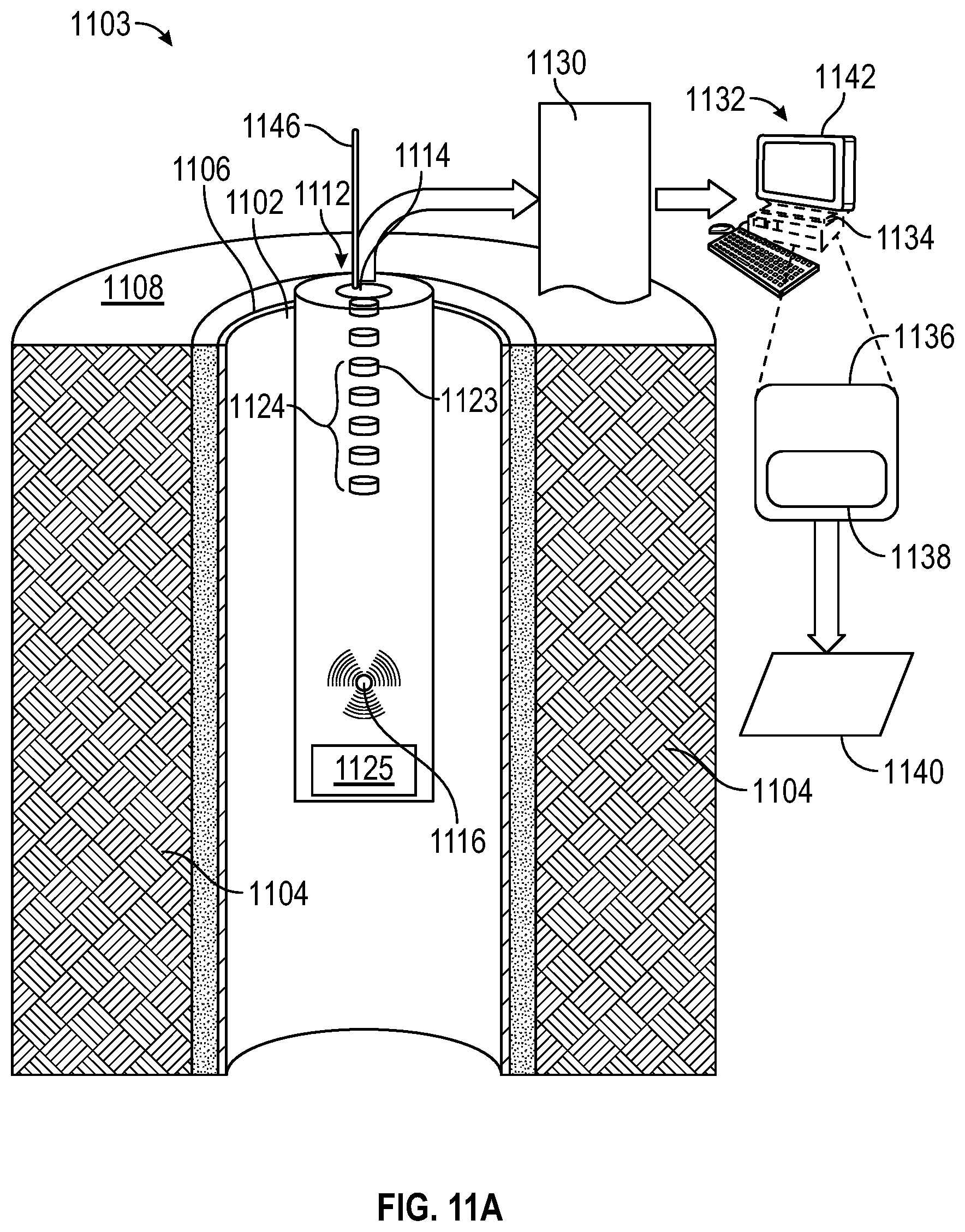Patent US12326389 Figure 11 – Combined processing of borehole imagers and dielectric tools