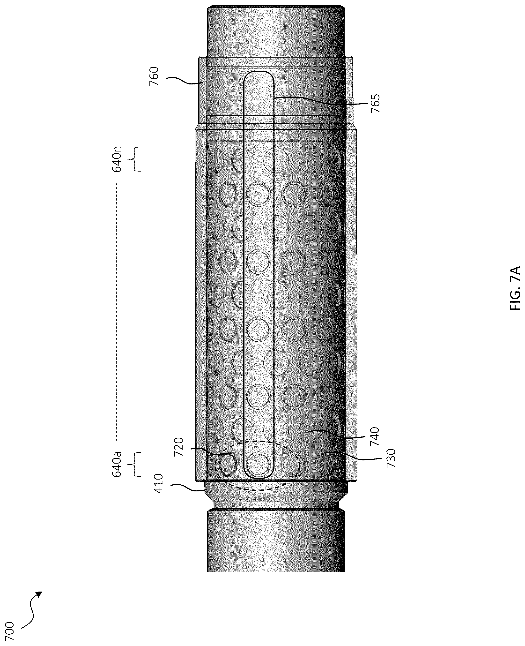 Patent US12326395 Figure 10 – Material test sub including one or more grooves or pockets for downhole environmental exposure