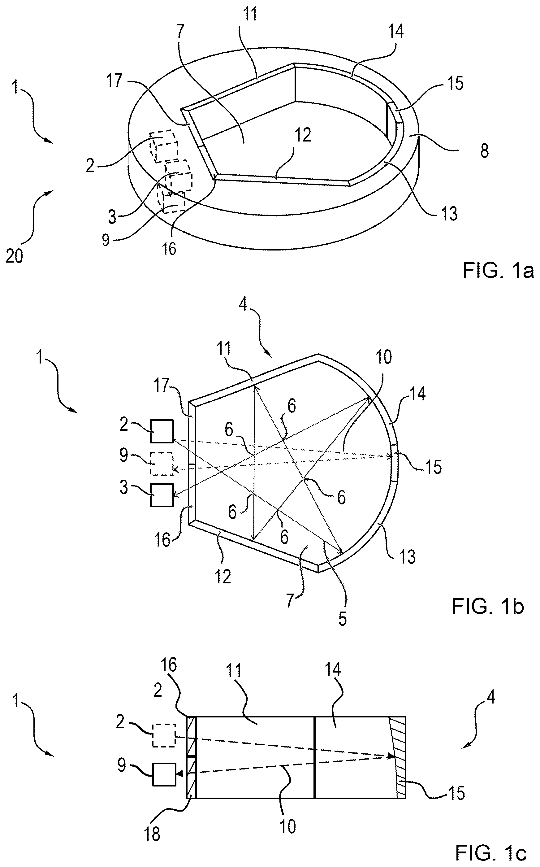 Patent US12326400 Figure 1 – Measuring device for measuring the absorption of gases