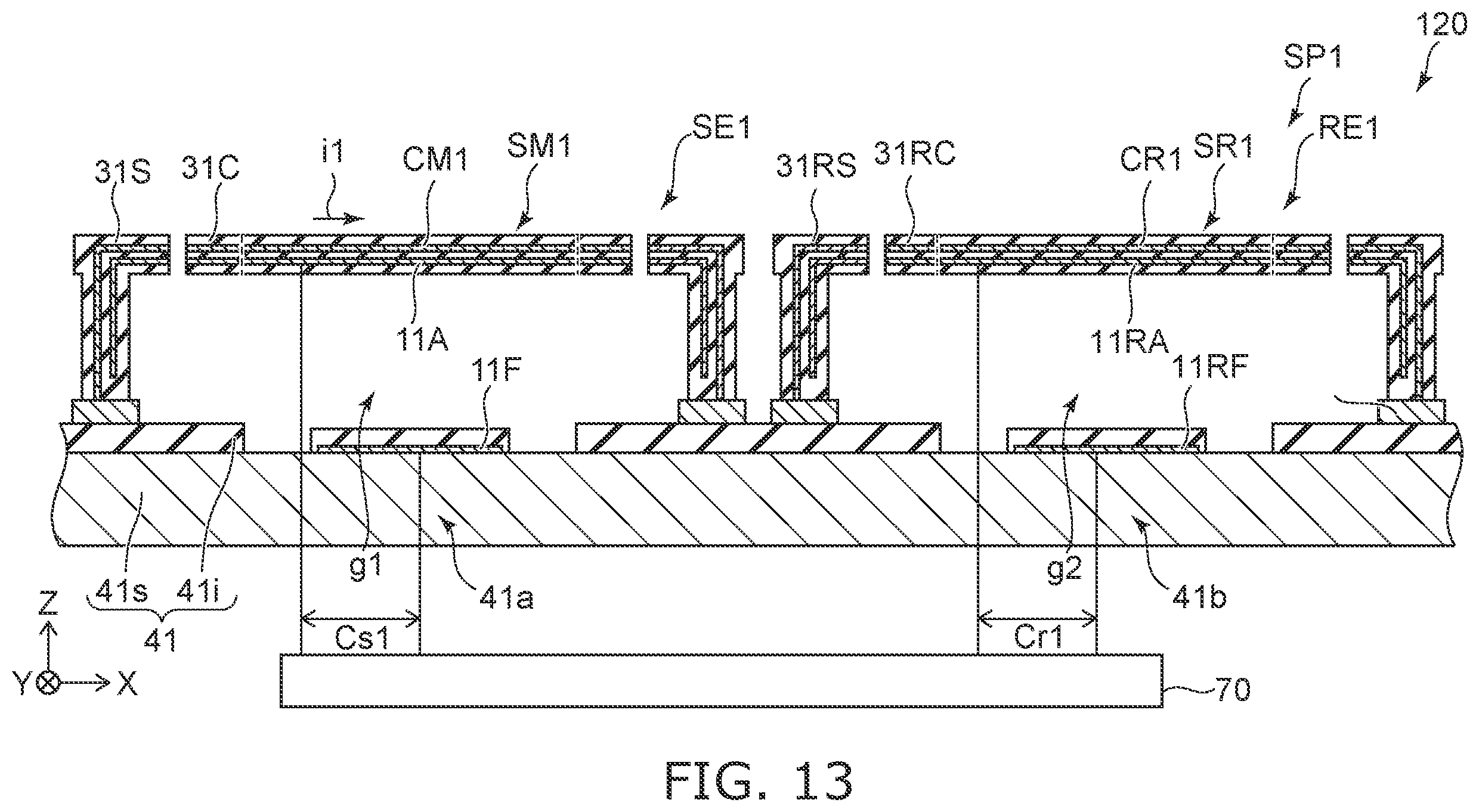 Patent US12326411 Figure 11 – Sensor and sensor system including multiple detection portions