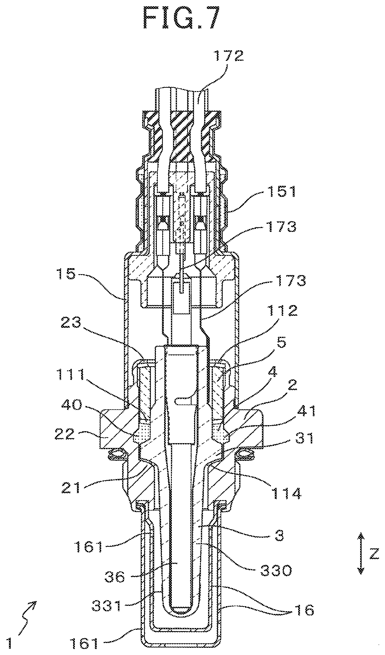 Patent US12326414 Figure 5 – Gas sensor