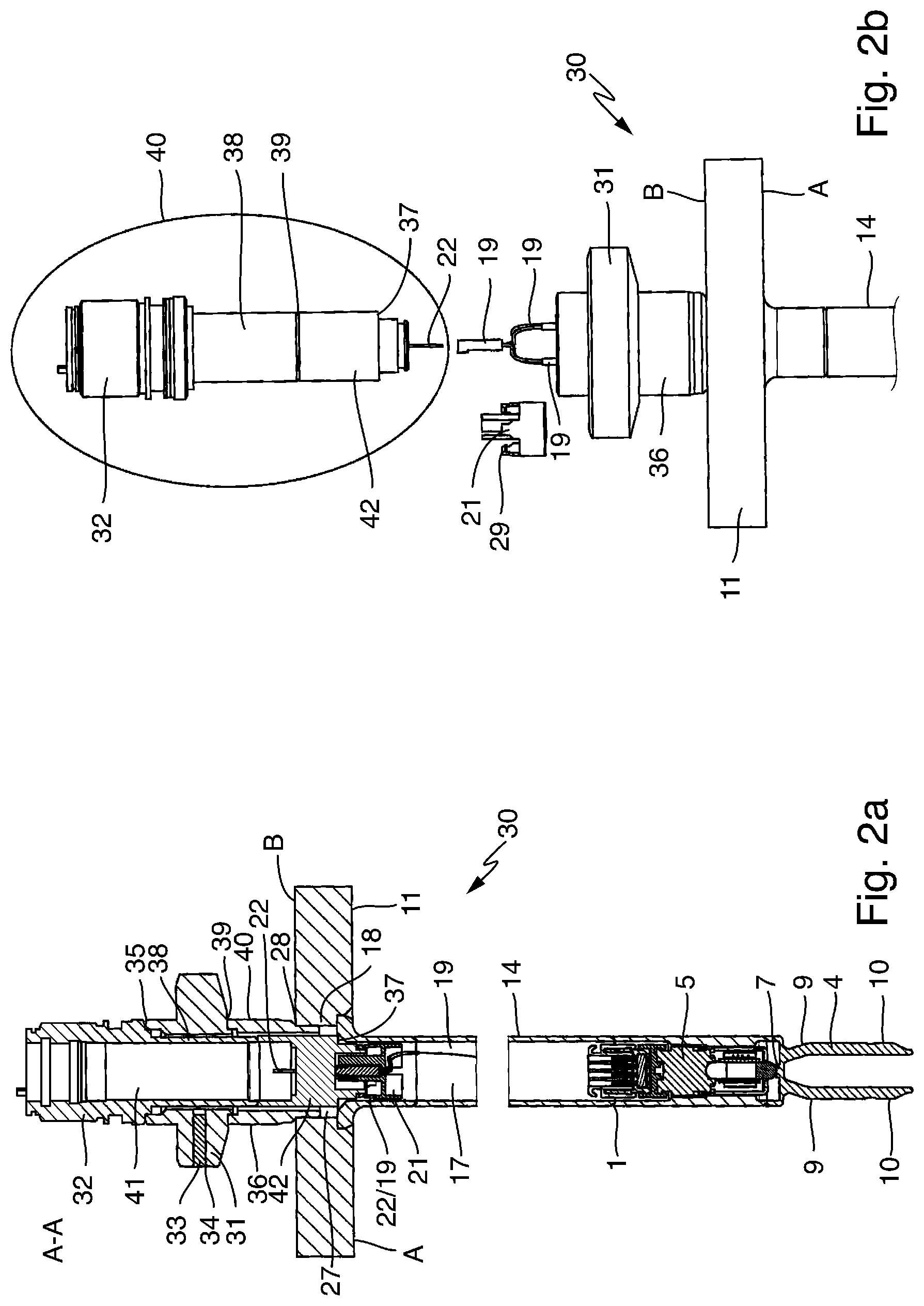 Patent US12326420 Figure 2 – Mounting arrangement with a vibronic sensor