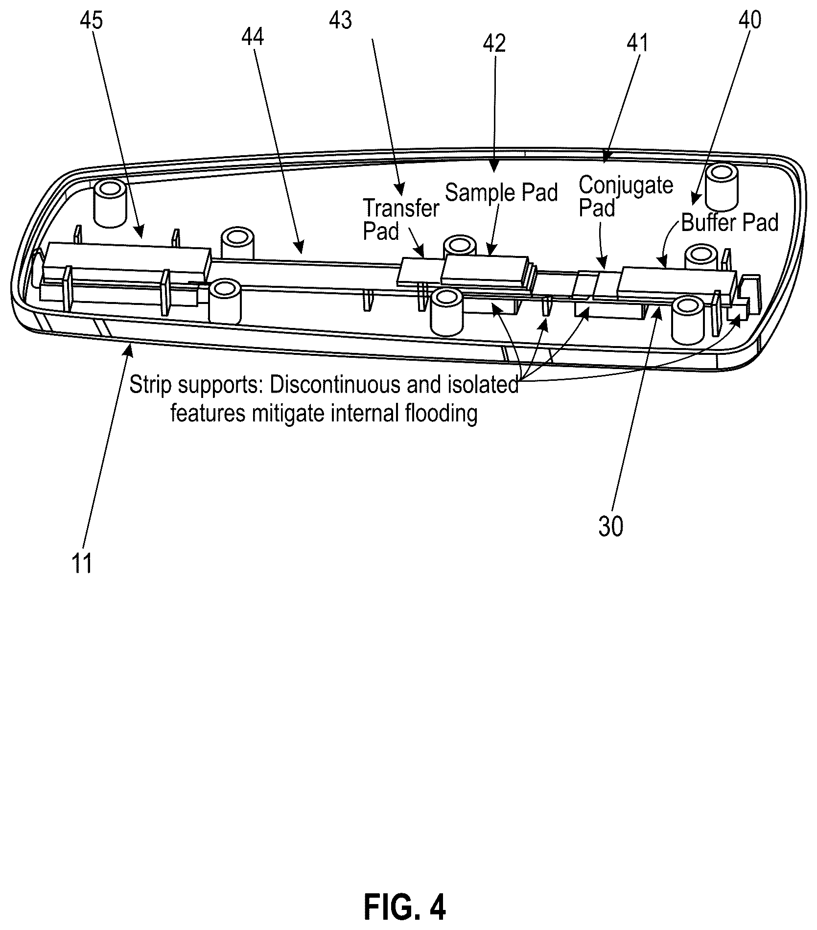 Patent US12326446 Figure 4 – Sequential lateral flow device