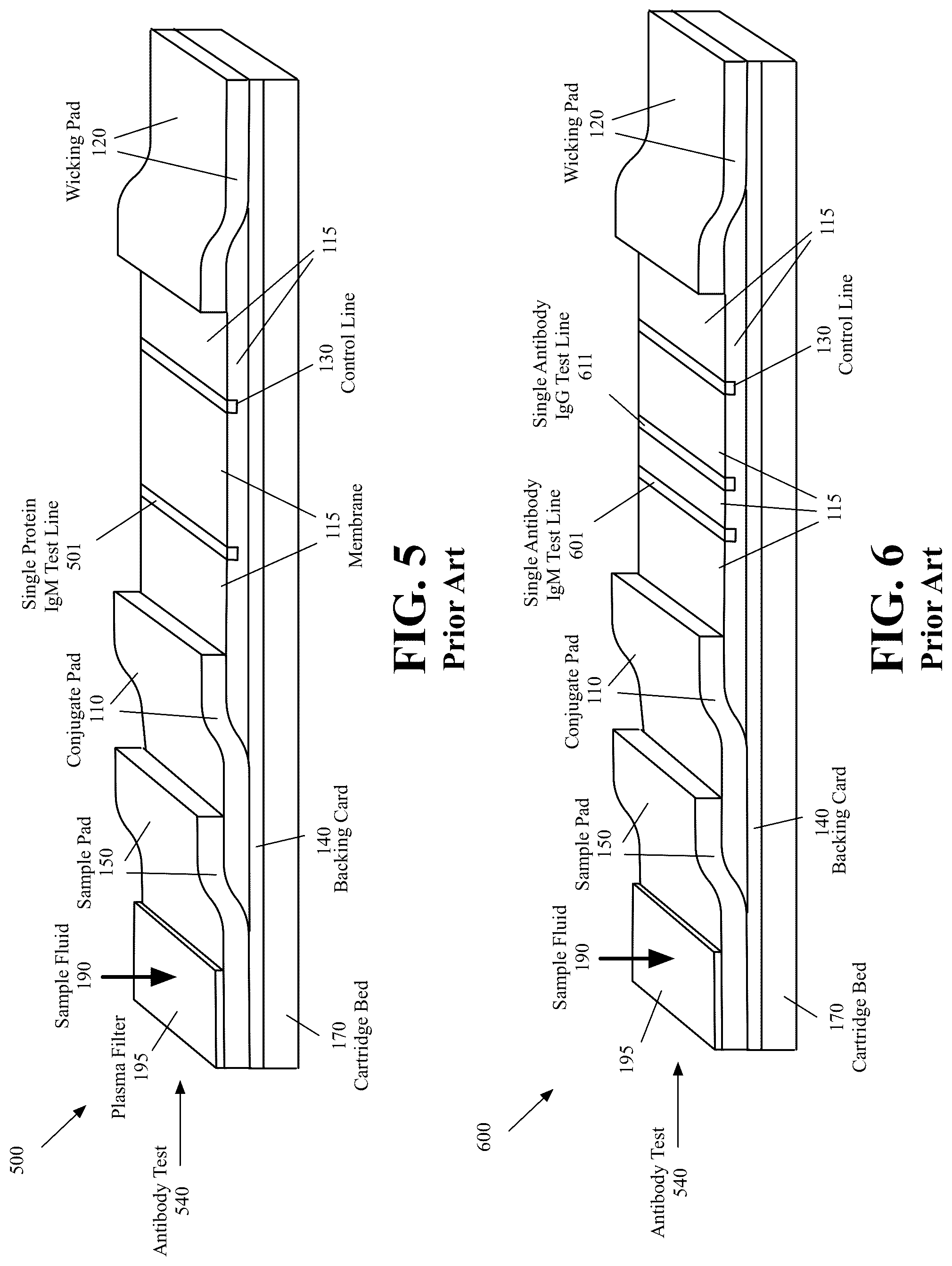 Patent US12326447 Figure 6 – Lateral flow assay for detecting multiple proteins of a pathogen
