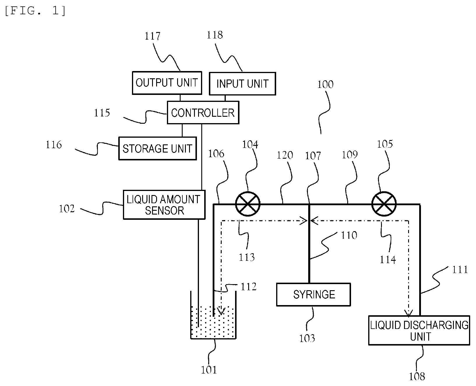 Patent US12326459 Figure 1 – Automatic analyzer